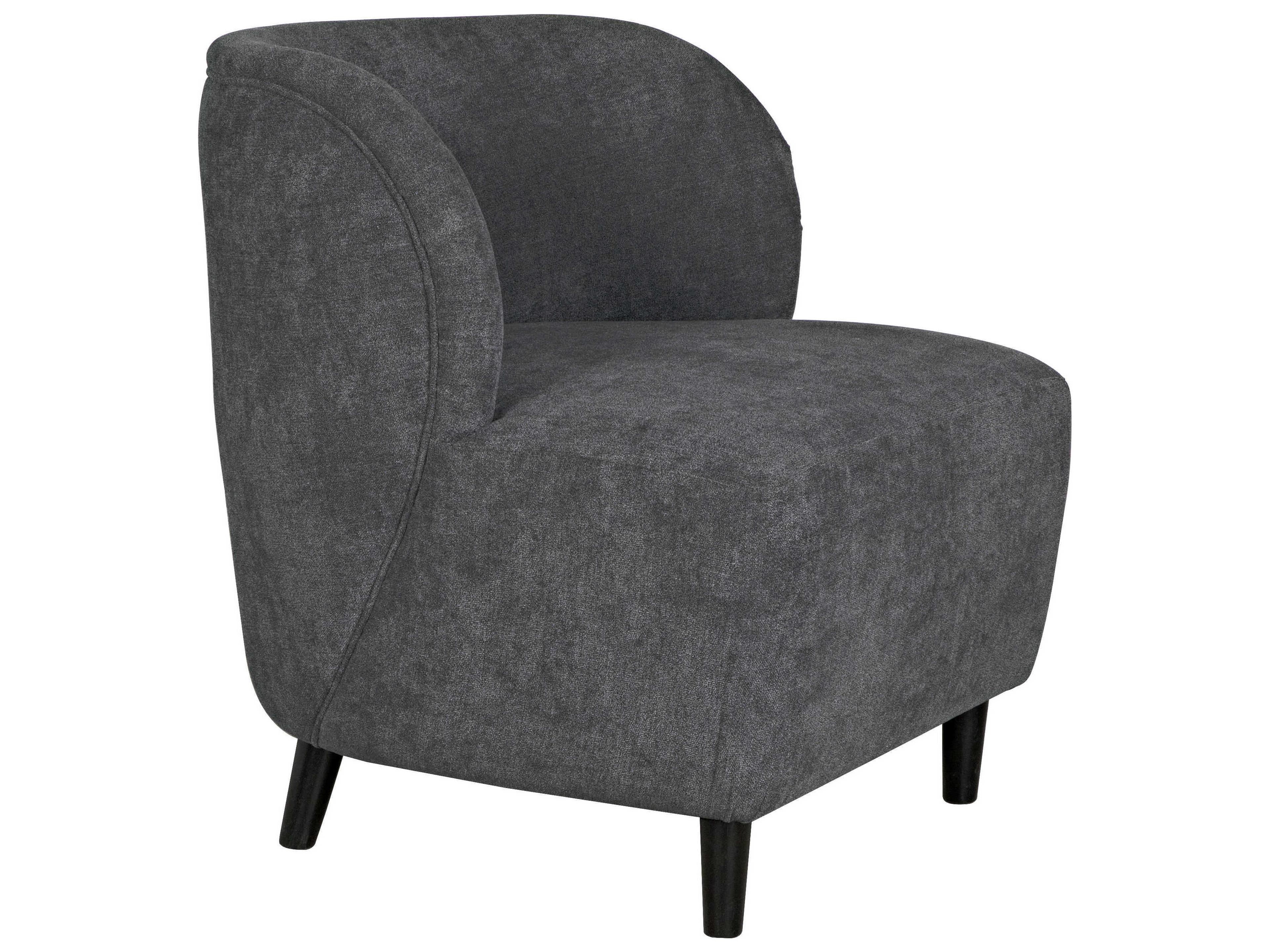 Noir Gray Fabric Accent Chair