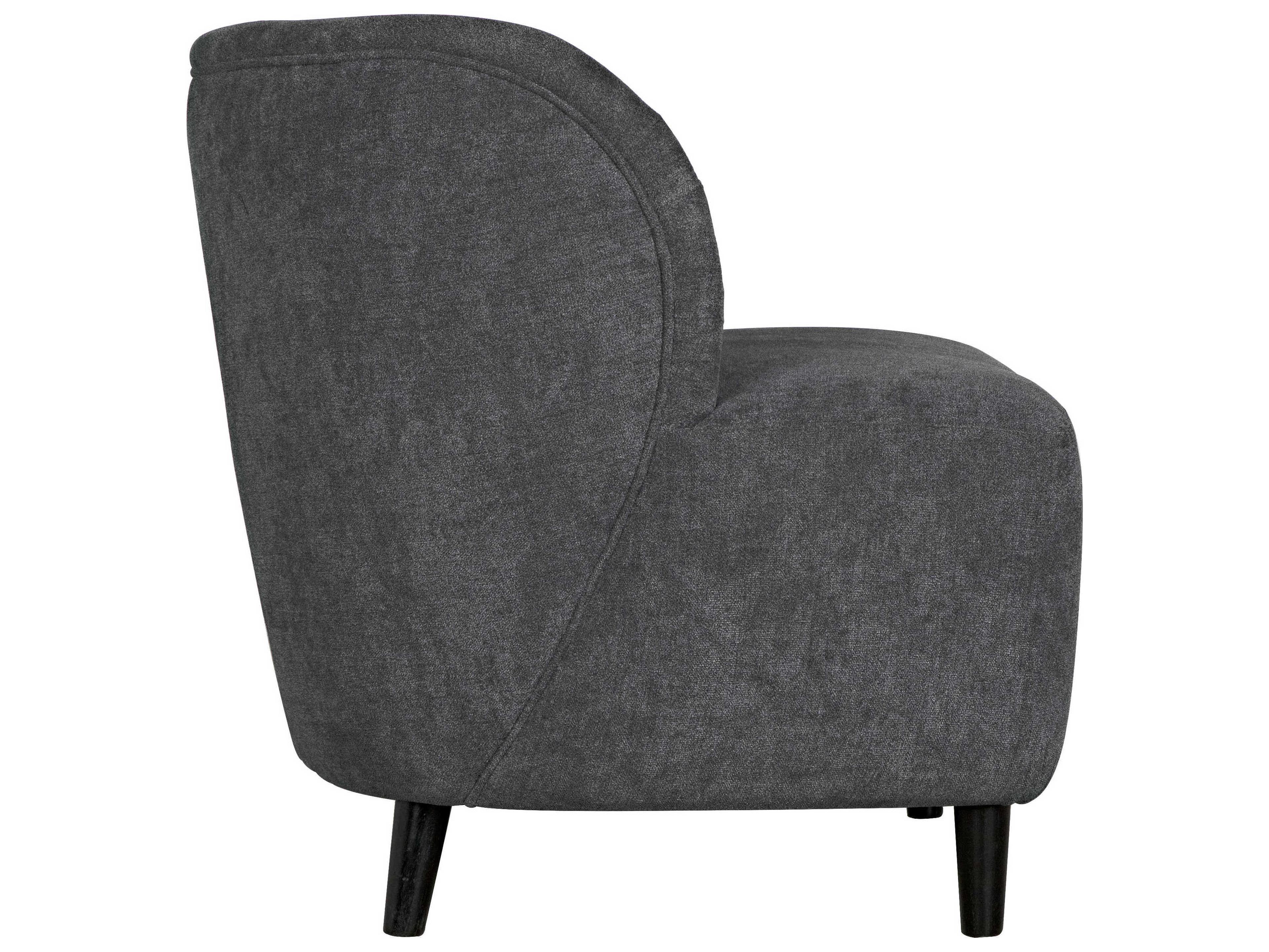 Noir Gray Fabric Accent Chair