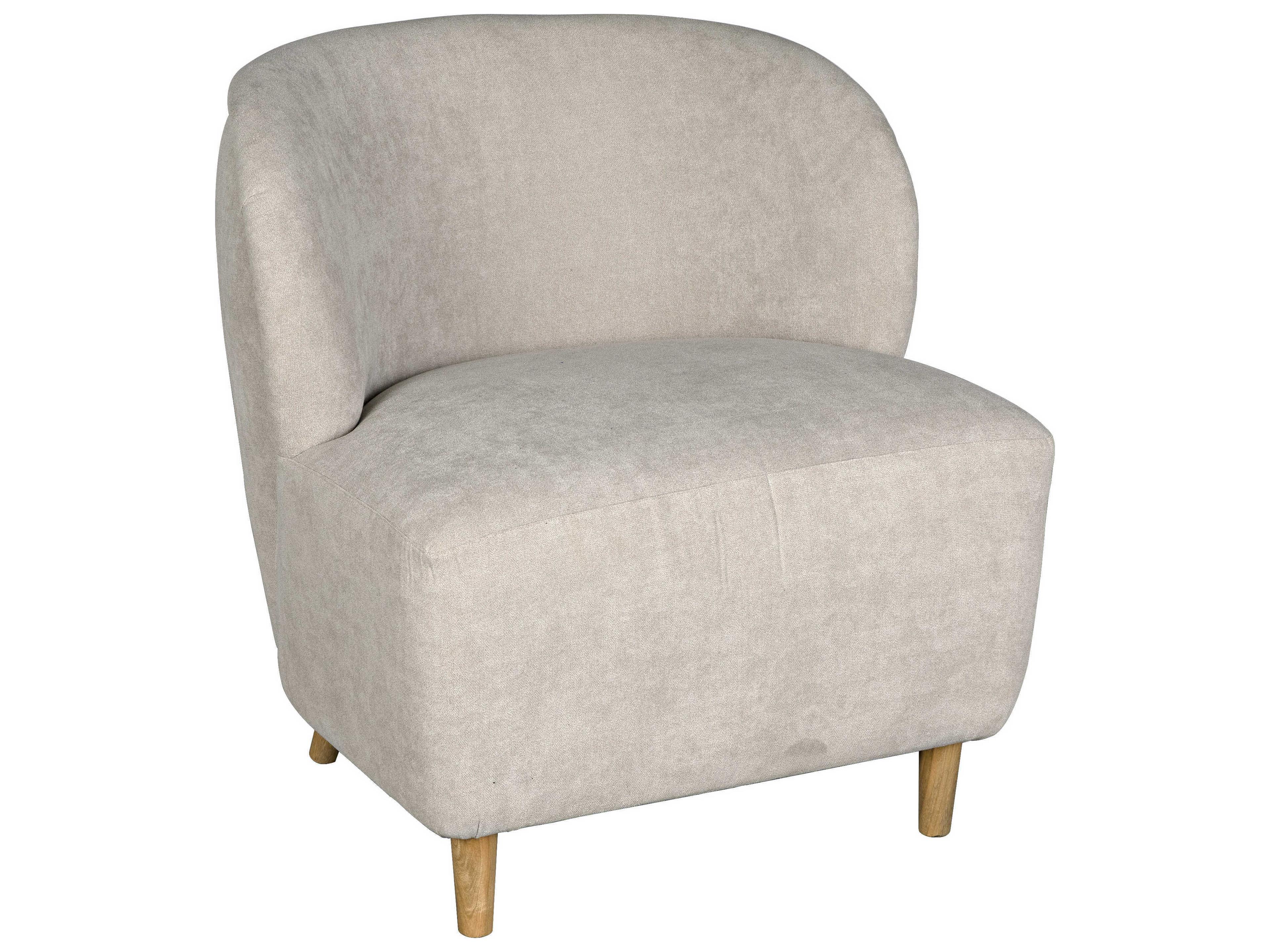 Noir Brown Fabric Accent Chair