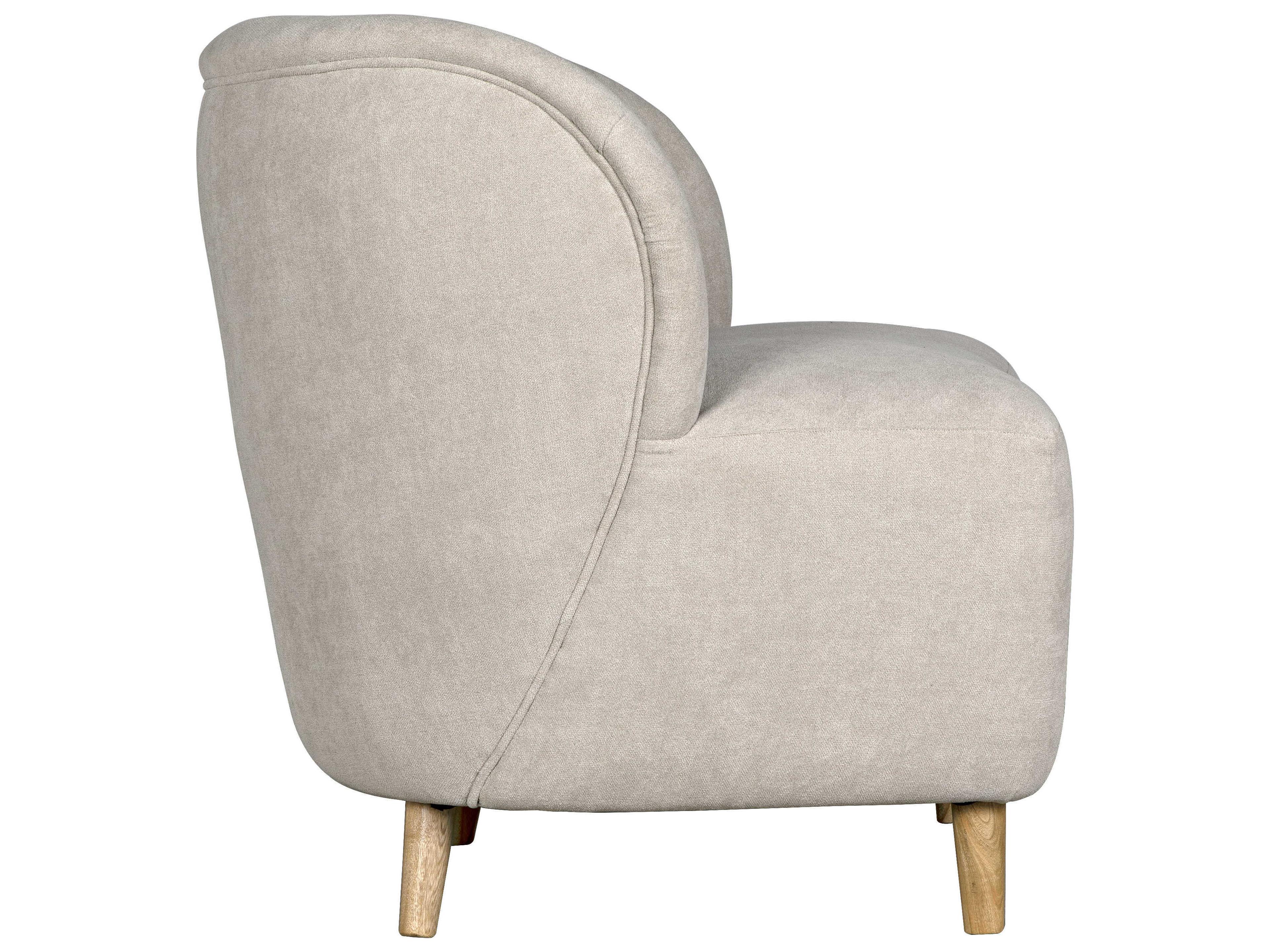 Noir Brown Fabric Accent Chair