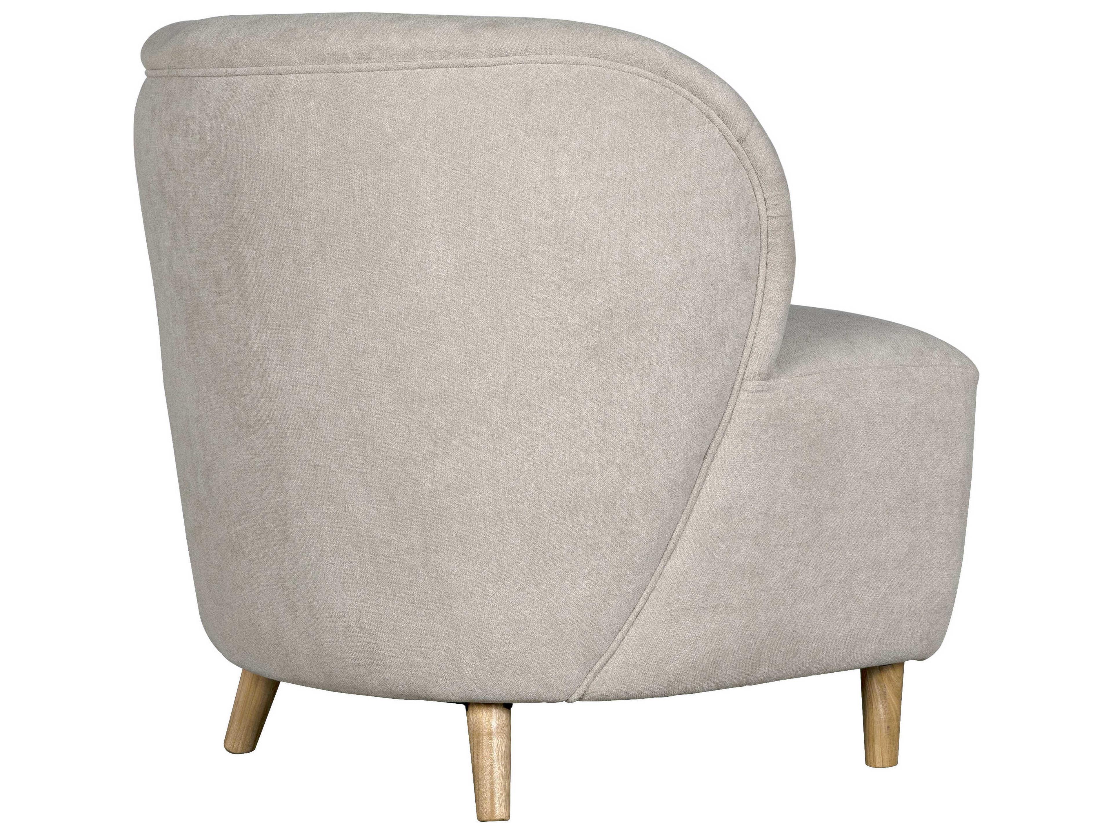 Noir Brown Fabric Accent Chair