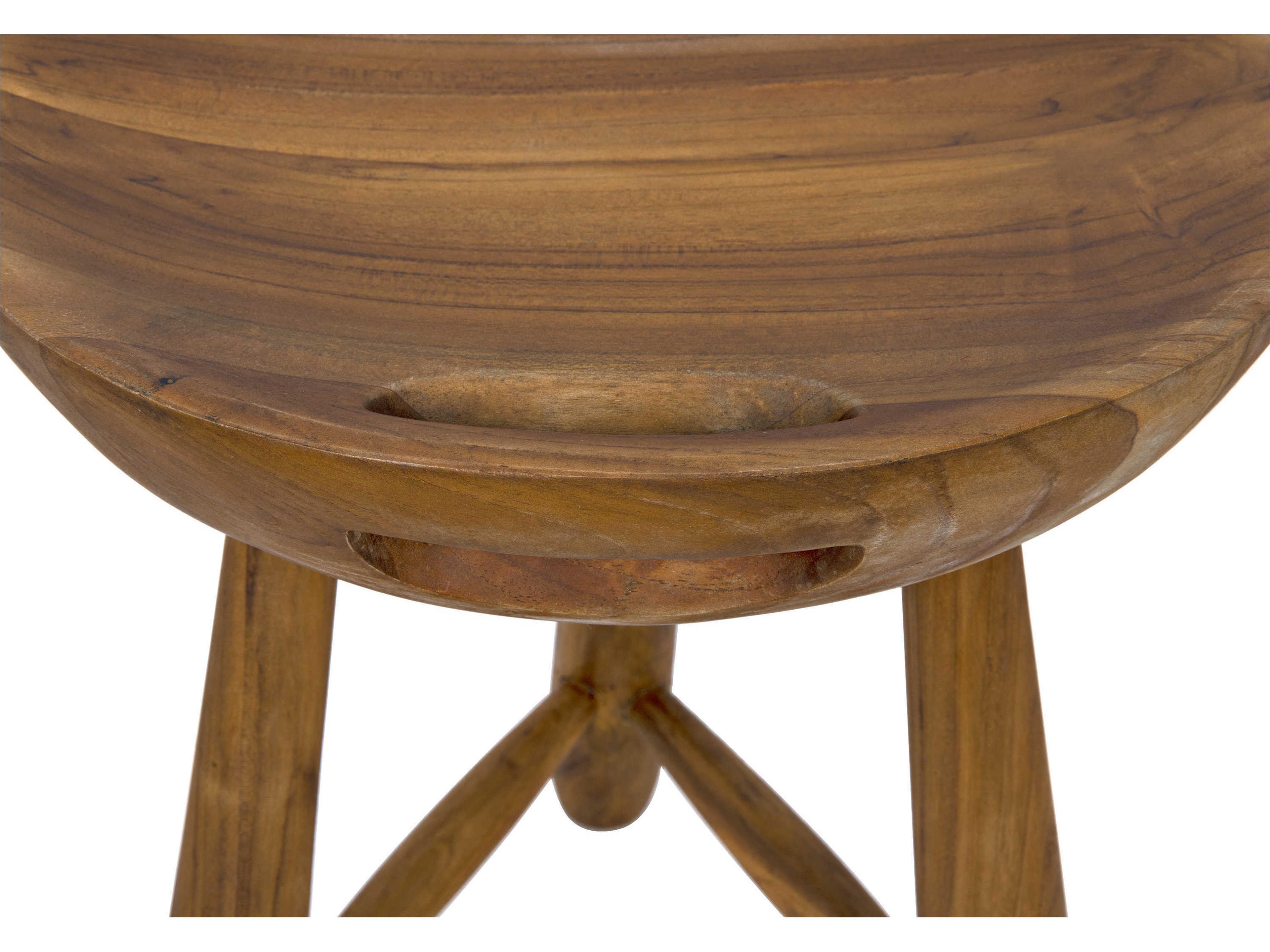 Noir Clear Coat Semi Gloss Brown Accent Stool