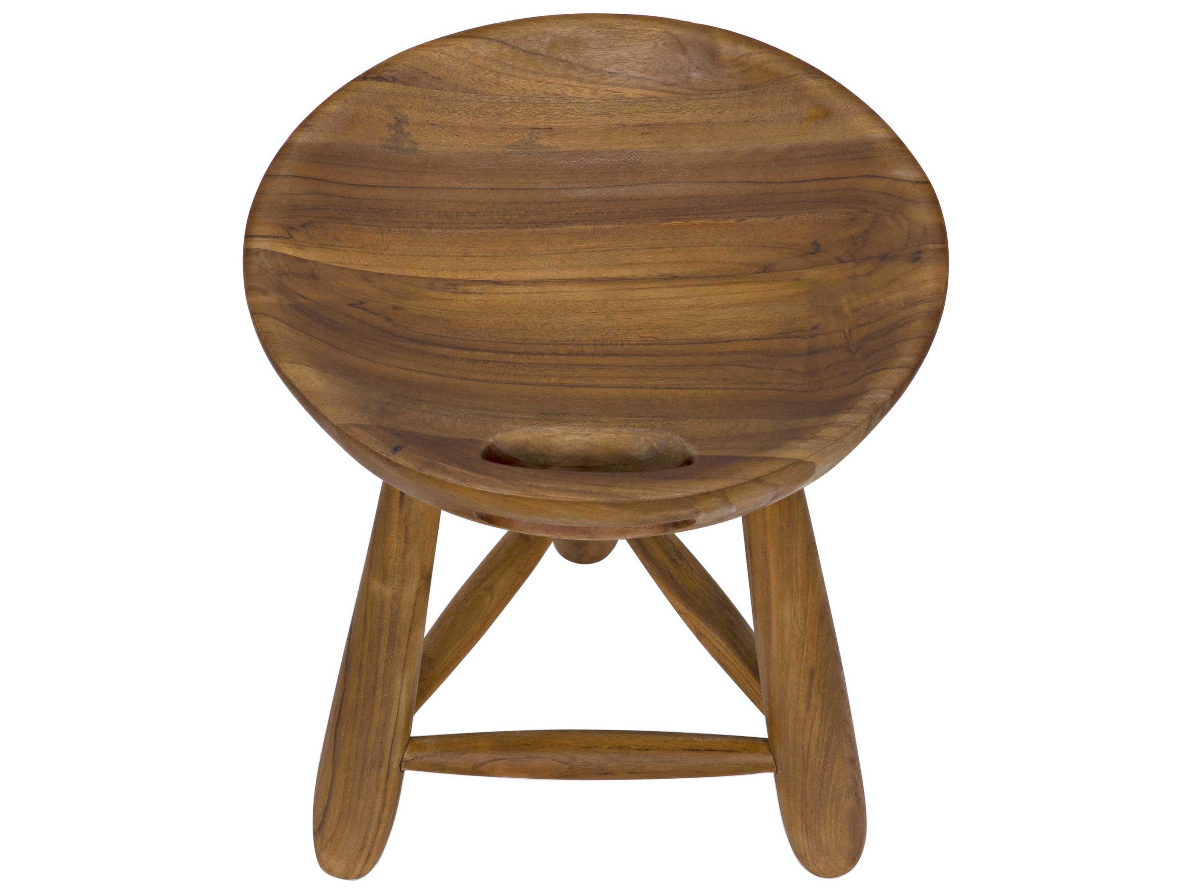 Noir Clear Coat Semi Gloss Brown Accent Stool