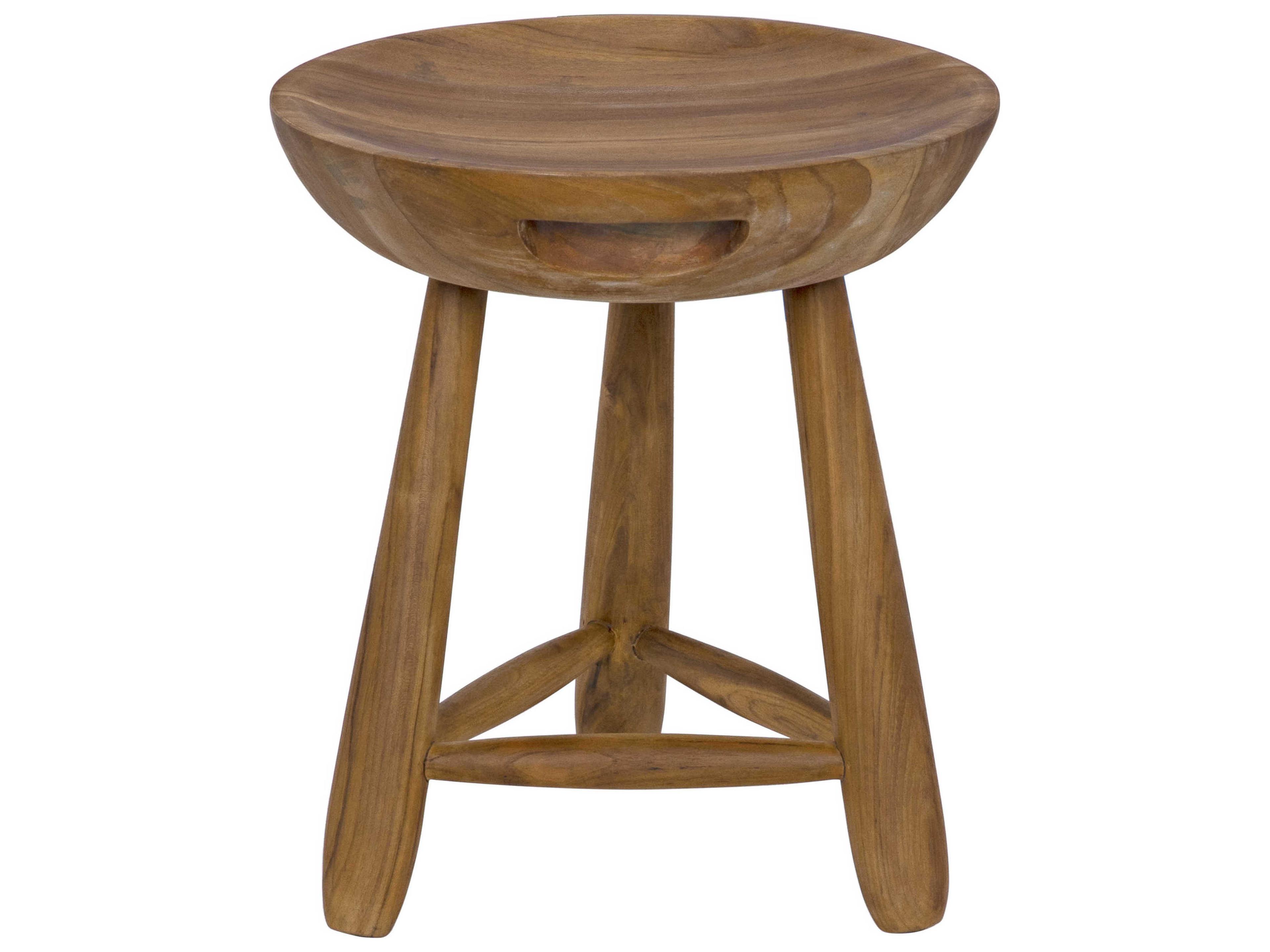 Noir Clear Coat Semi Gloss Brown Accent Stool