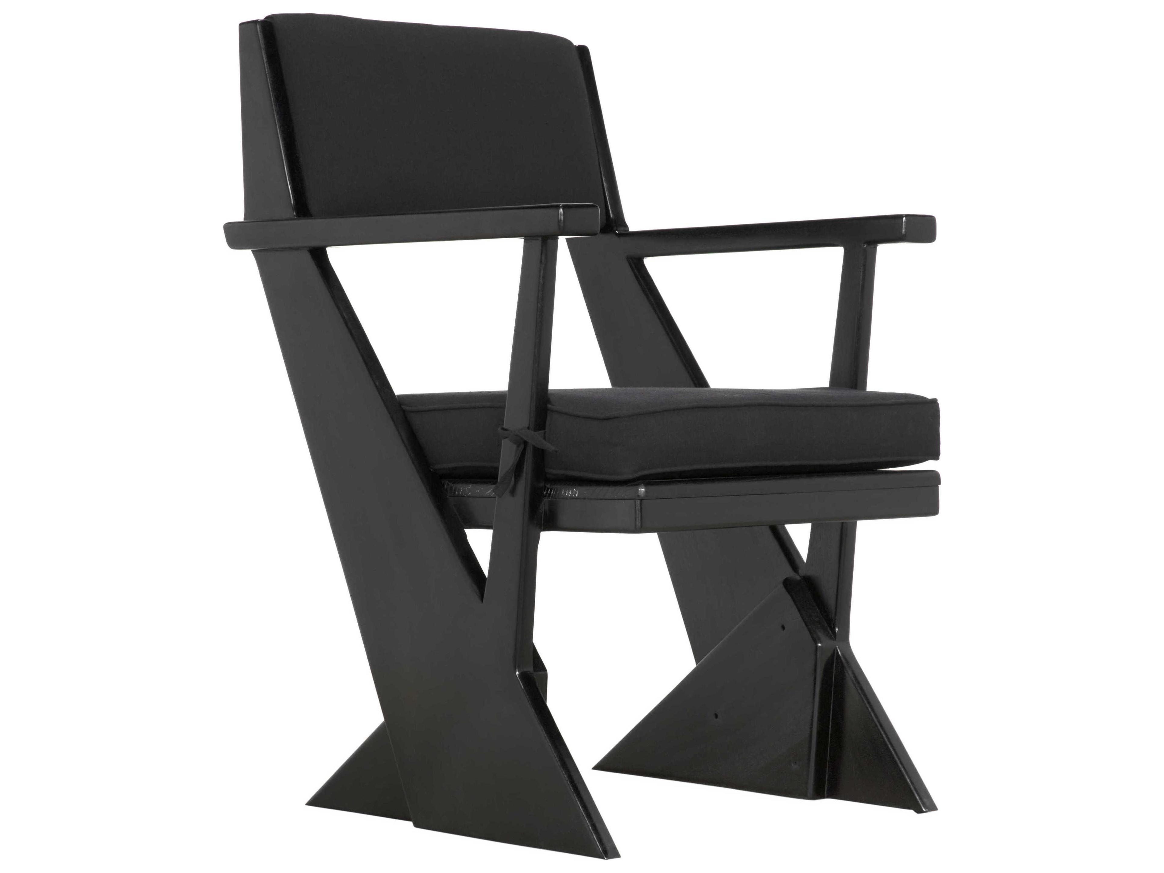 Noir Black Fabric Accent Chair