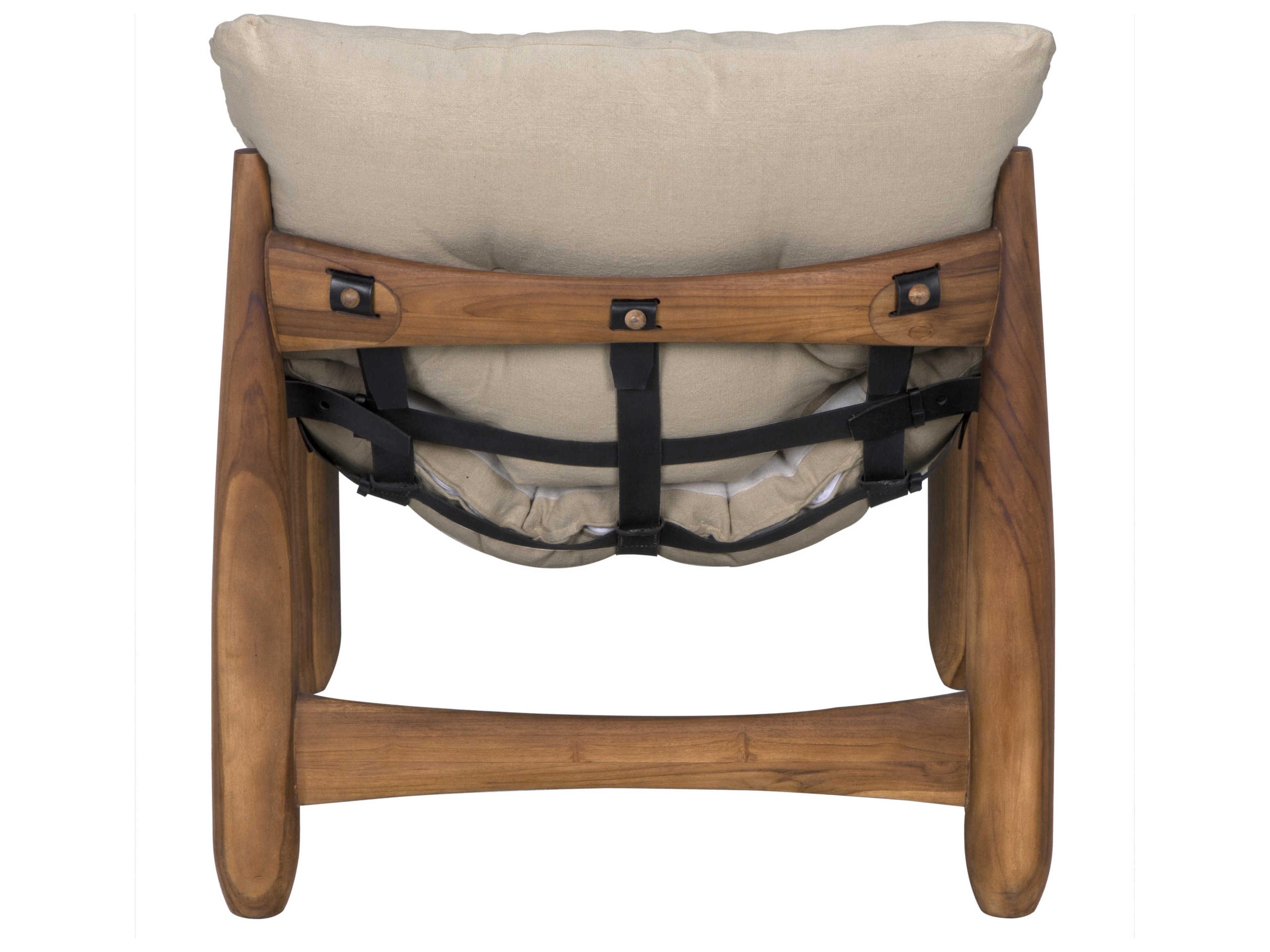 Noir Dante Brown Fabric Accent Chair