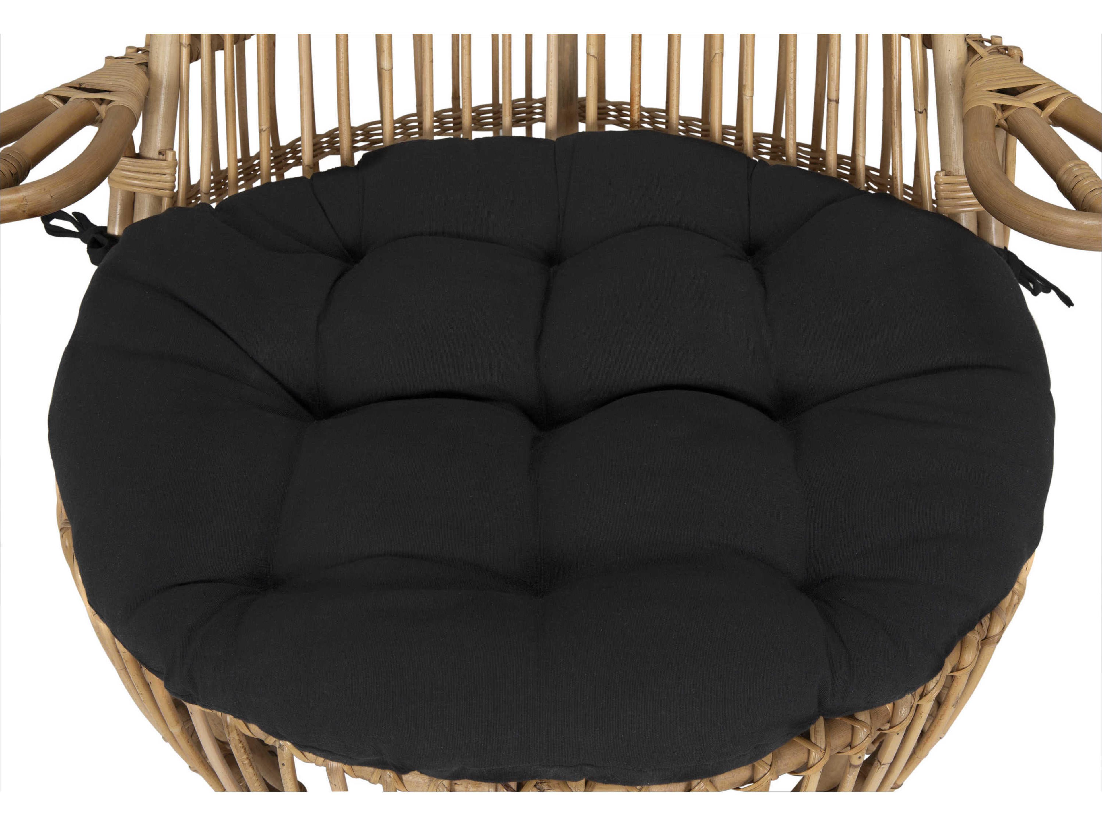 Noir Clementine Brown Fabric Accent Chair