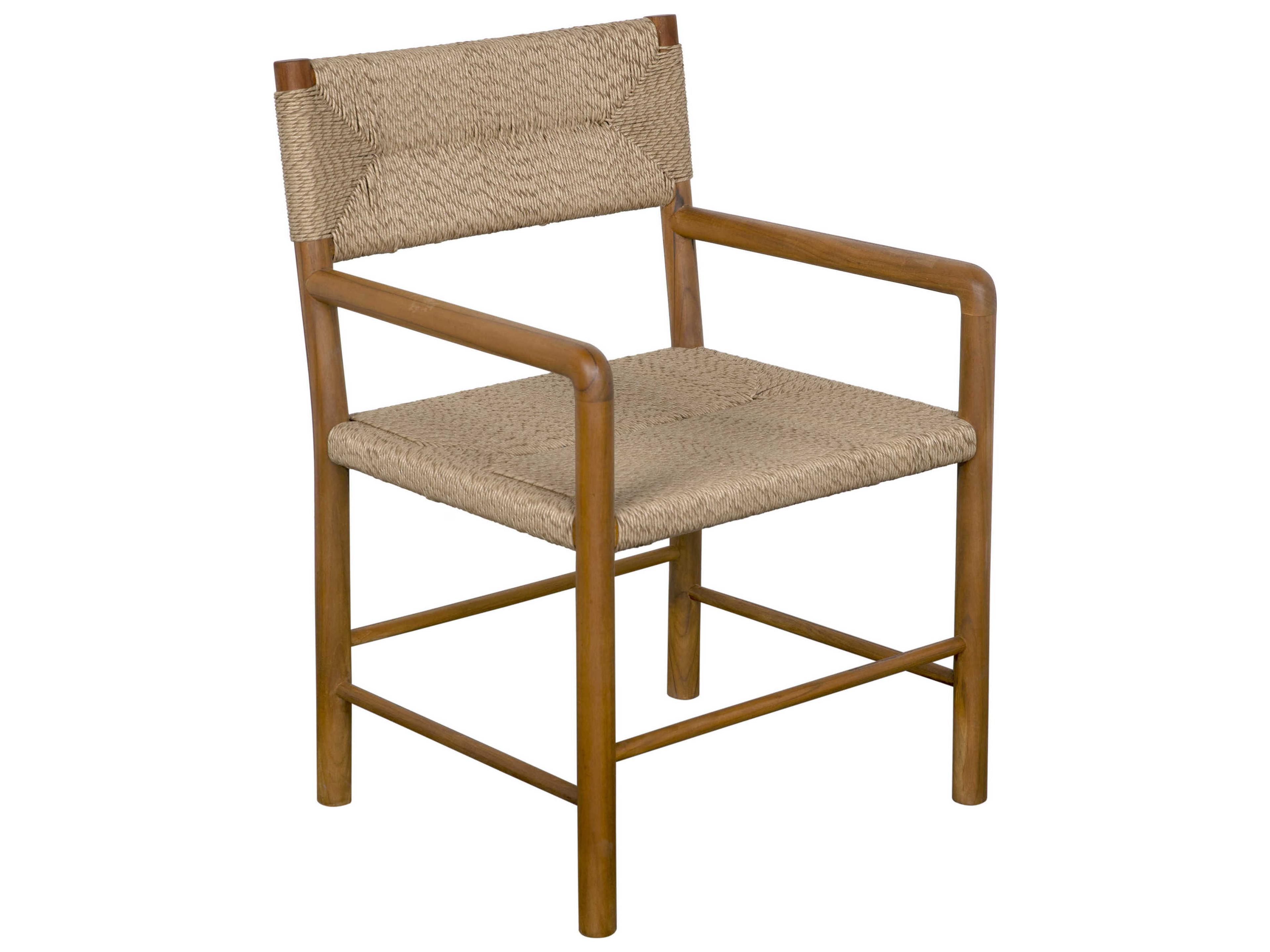 Noir Franco Brown Accent Chair