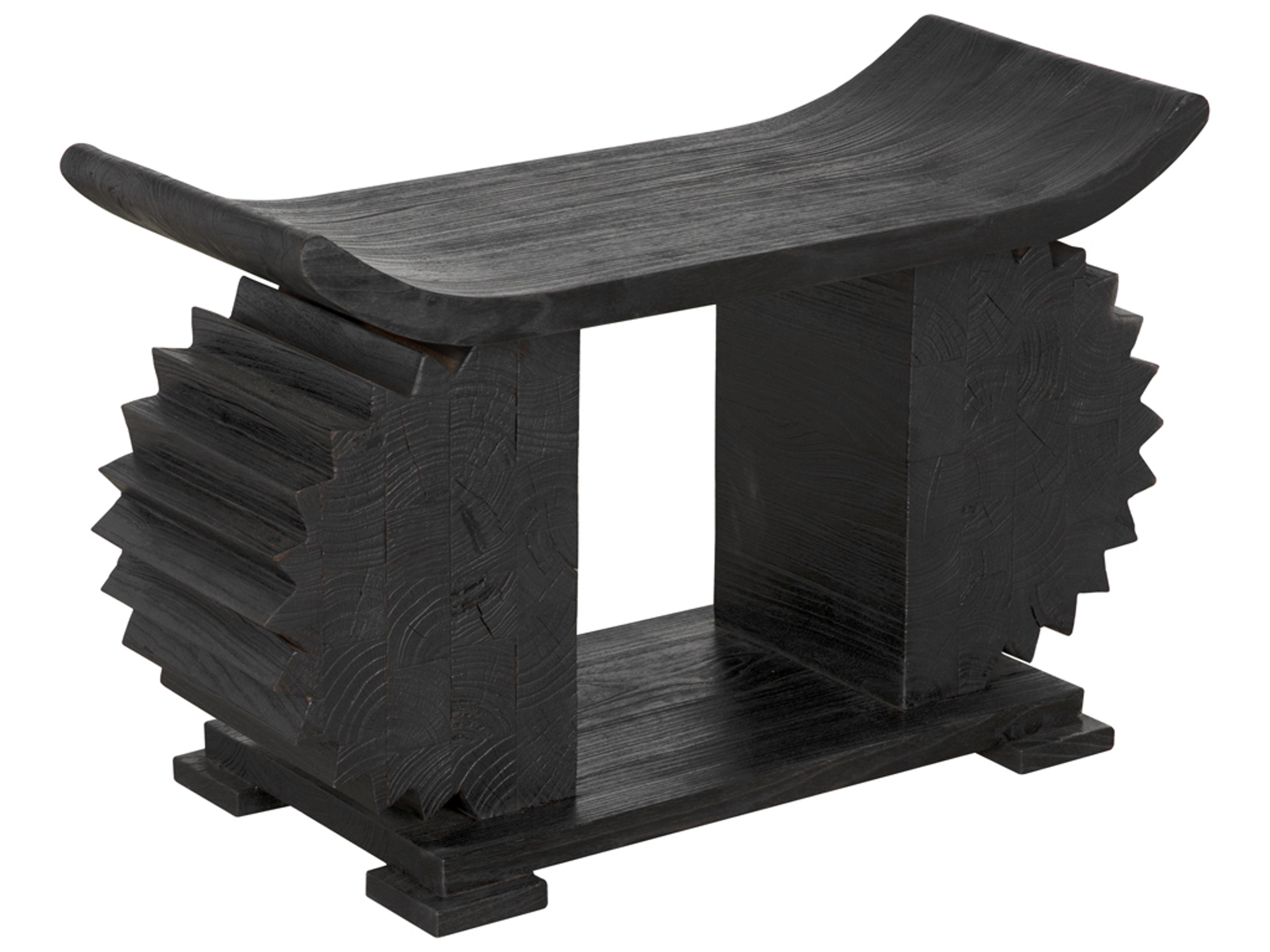 Duma Burnt Black Accent Bench