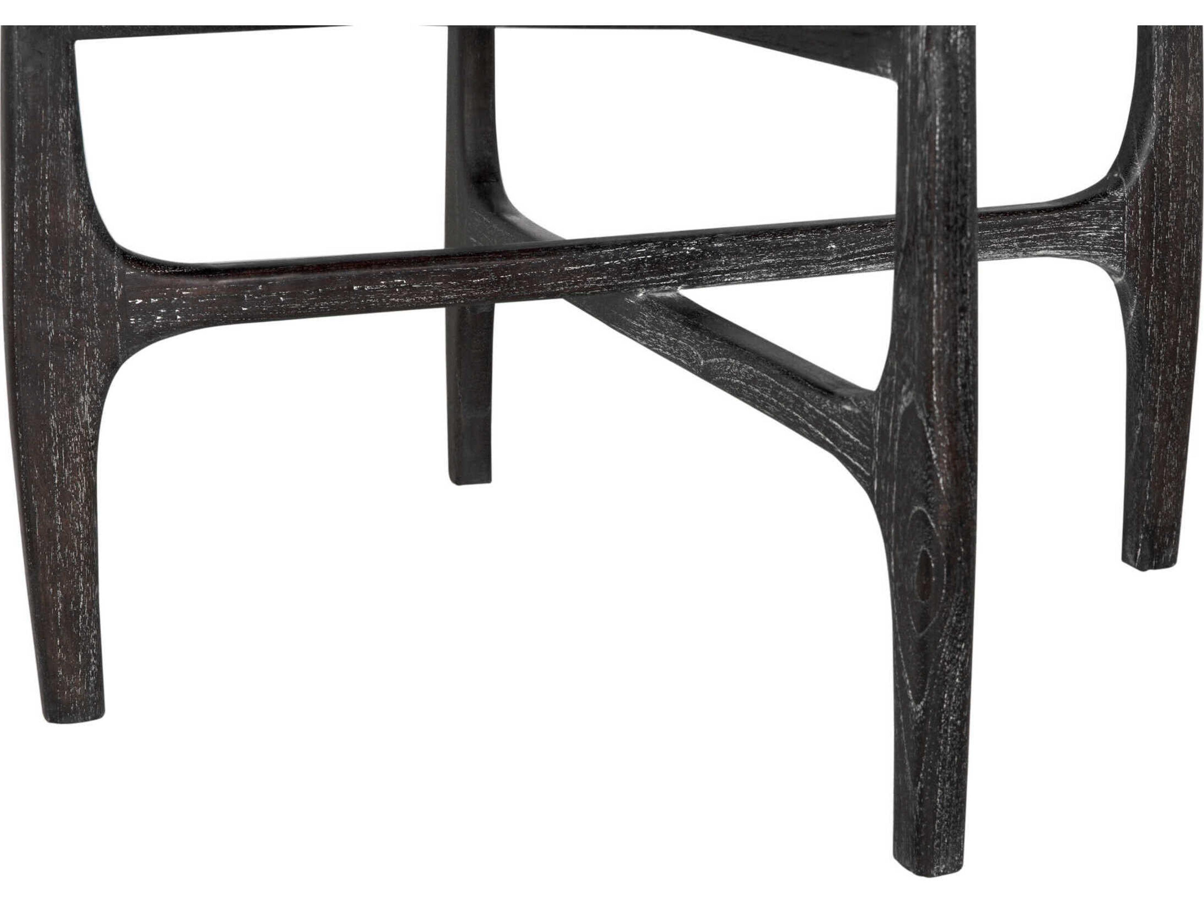 Noir Bucks Round Wood Sombre Coffee Table