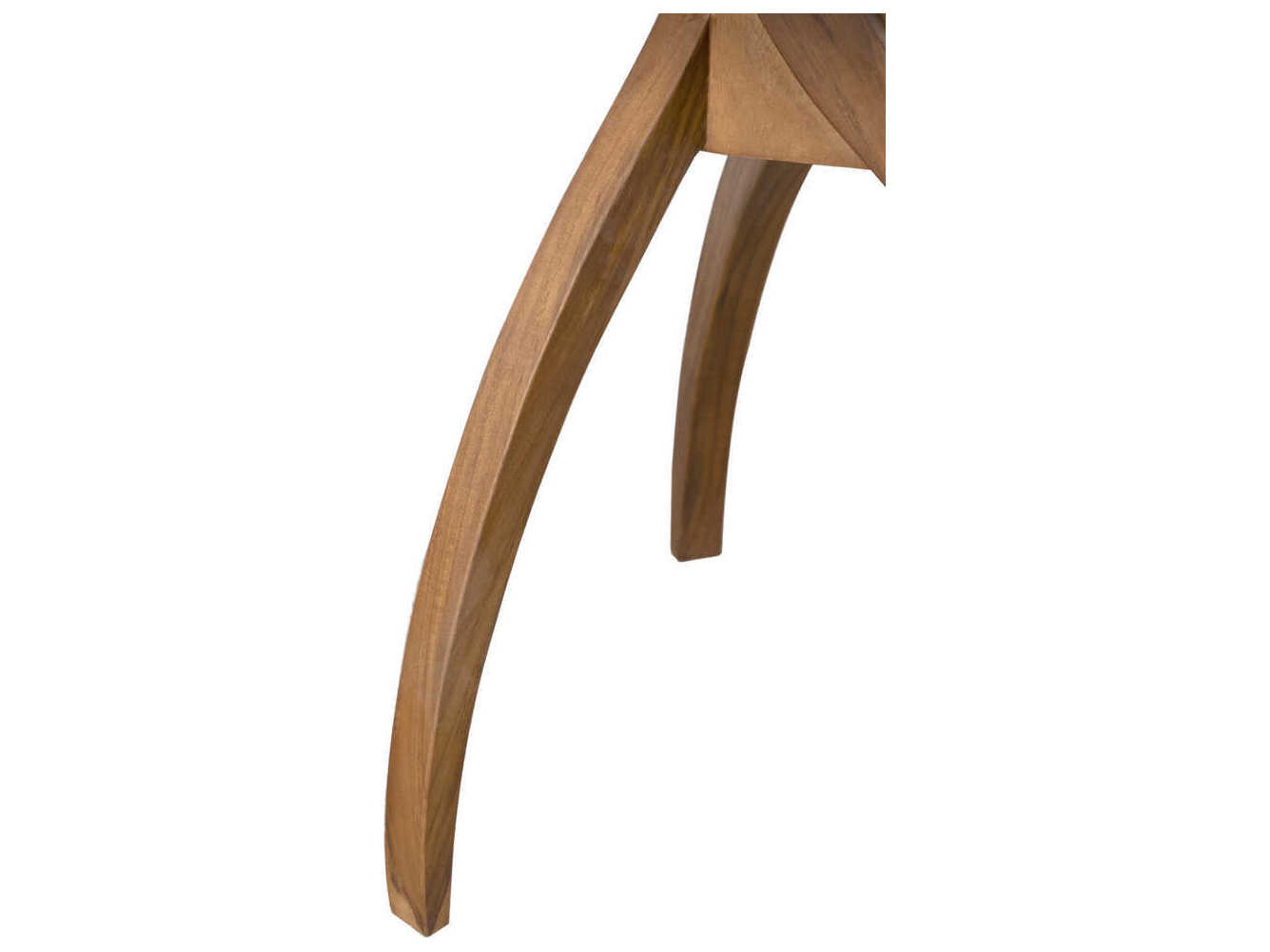 Noir Round Wood Clear Coat Flat Vikram End Table