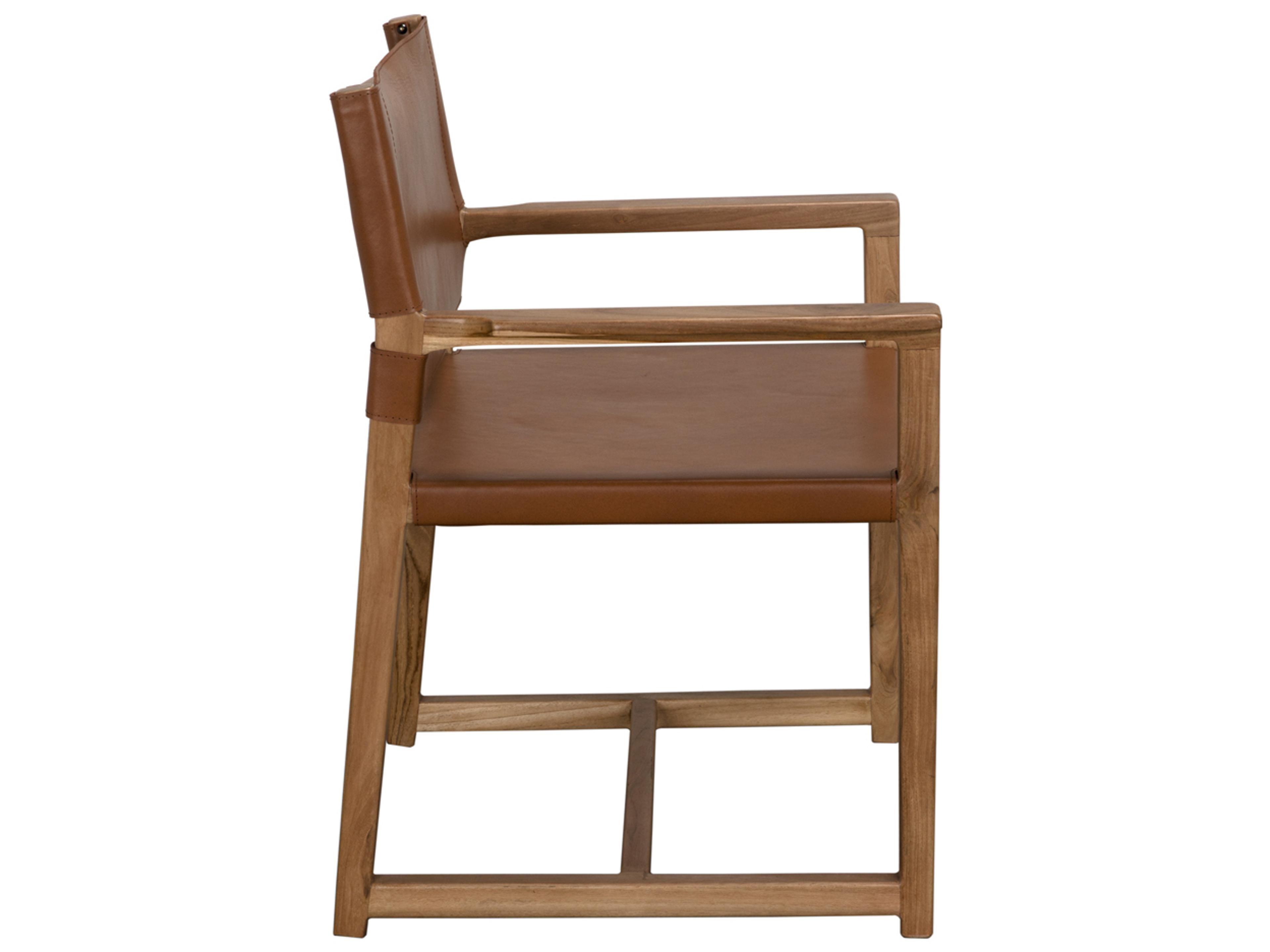 Noir Xavier Brown Accent Chair