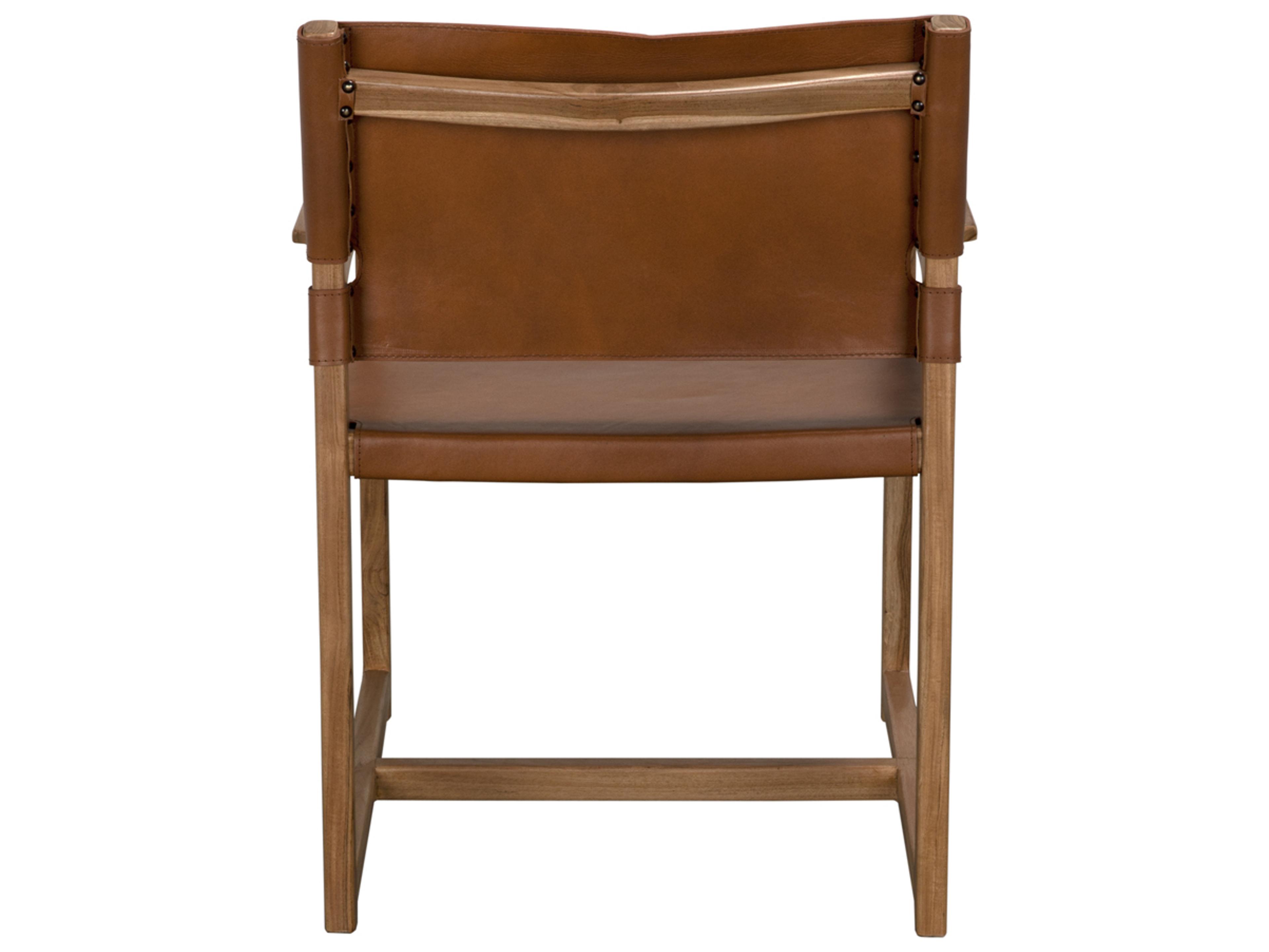 Noir Xavier Brown Accent Chair