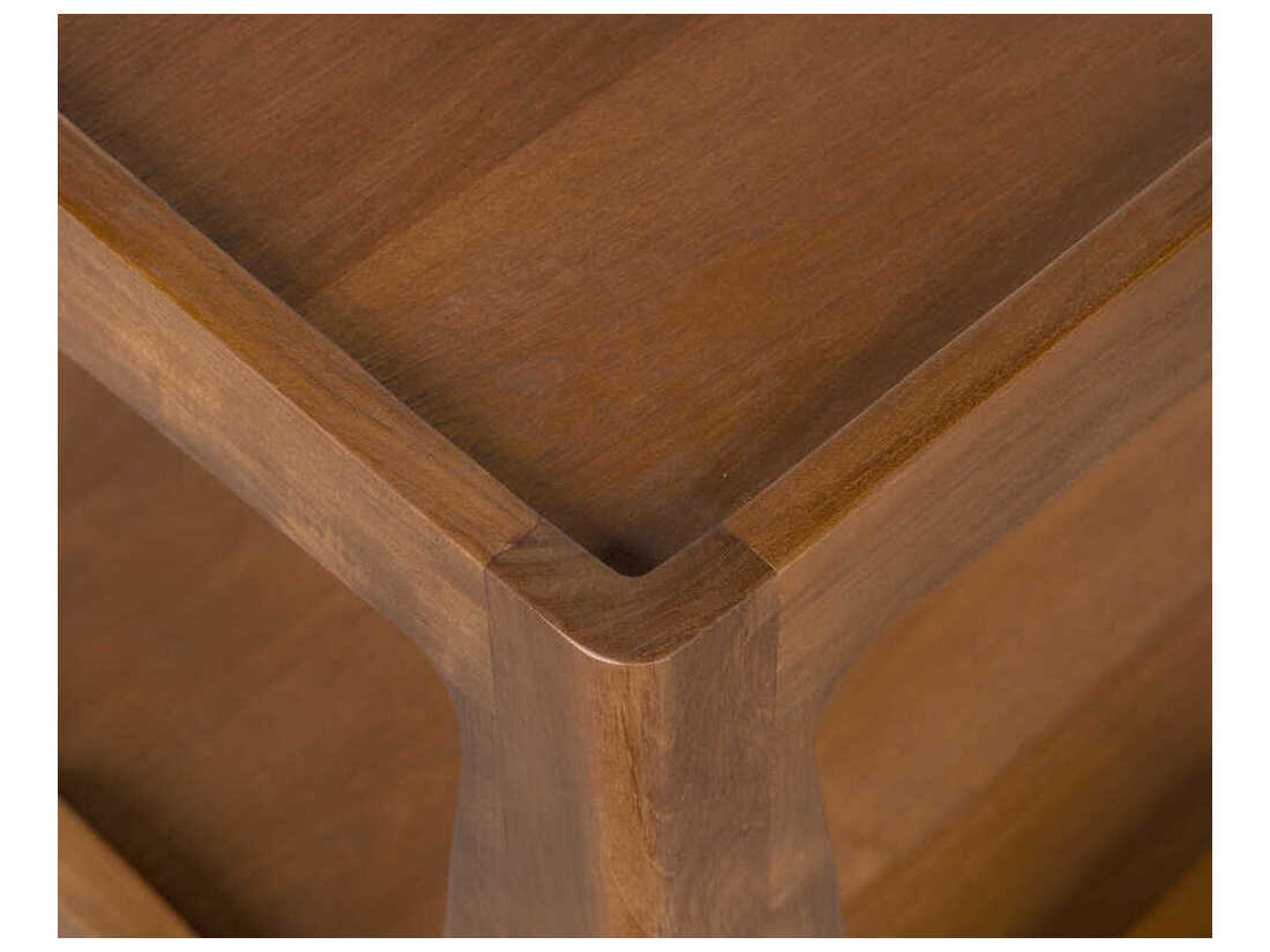 Noir Square Wood Clear Coat Flat Kabbal End Table