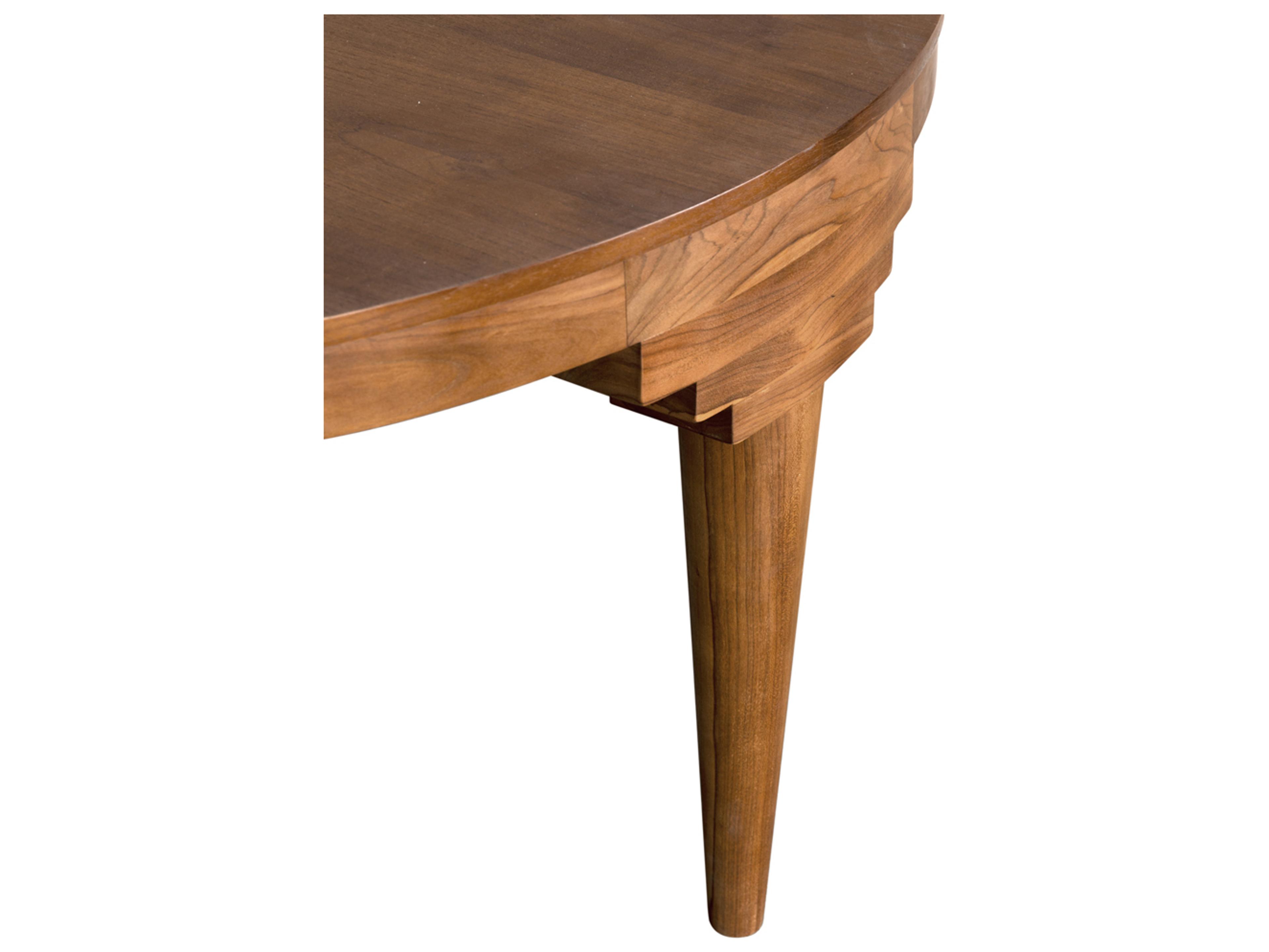 Noir Davis Round Wood Dining Table