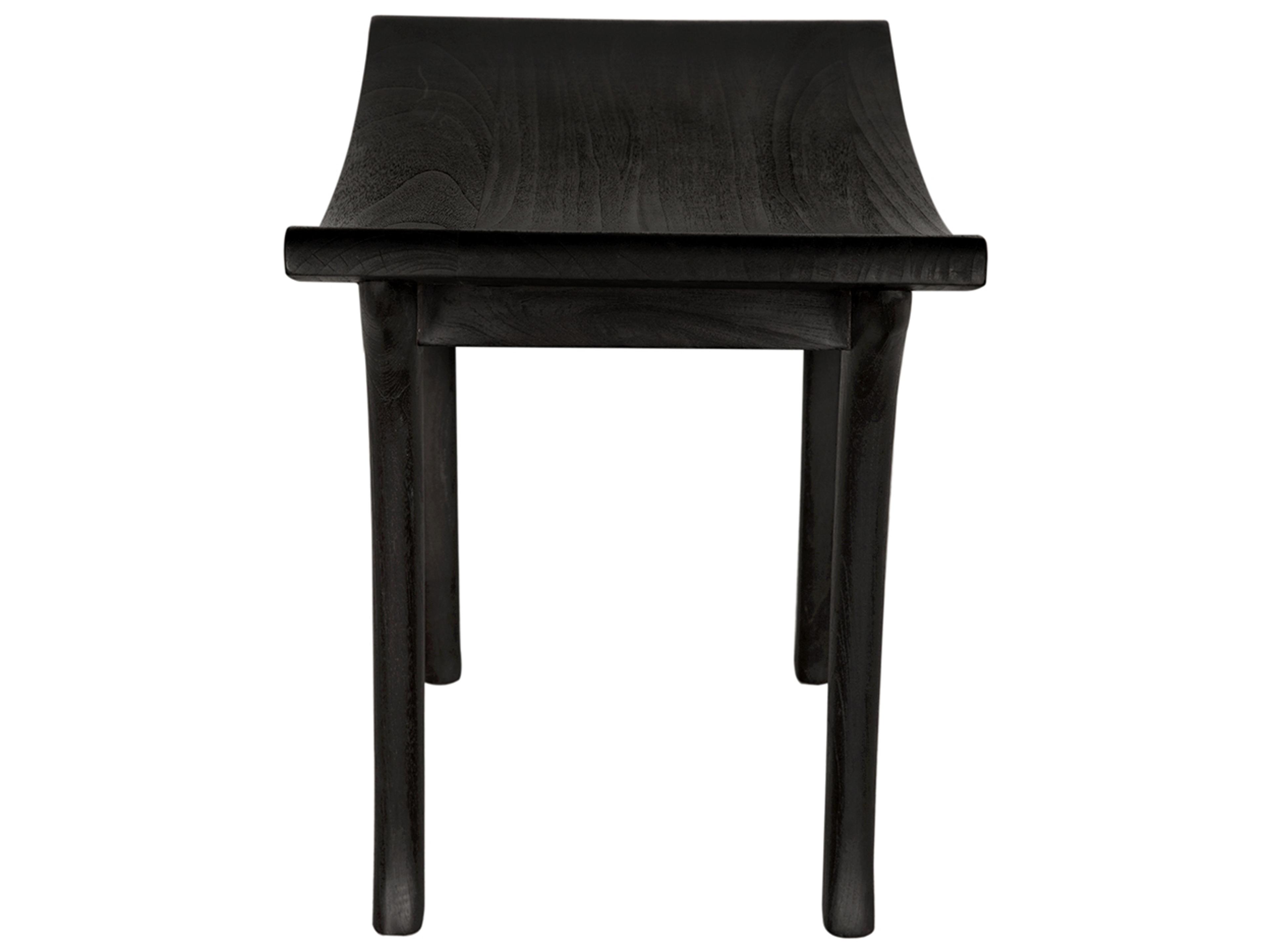 Noir Kyoto Black Accent Bench