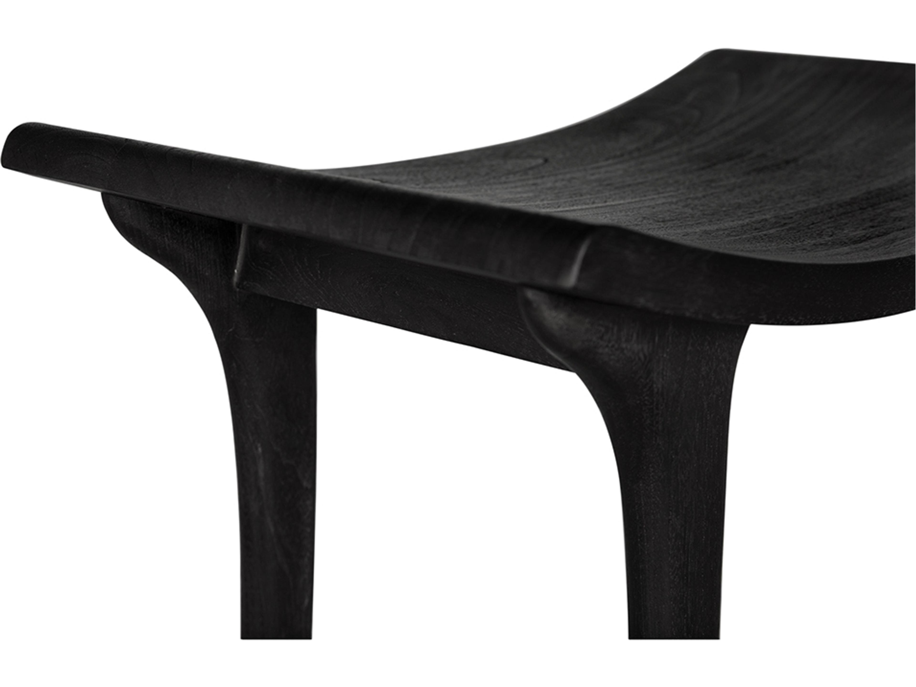 Noir Kyoto Black Accent Bench