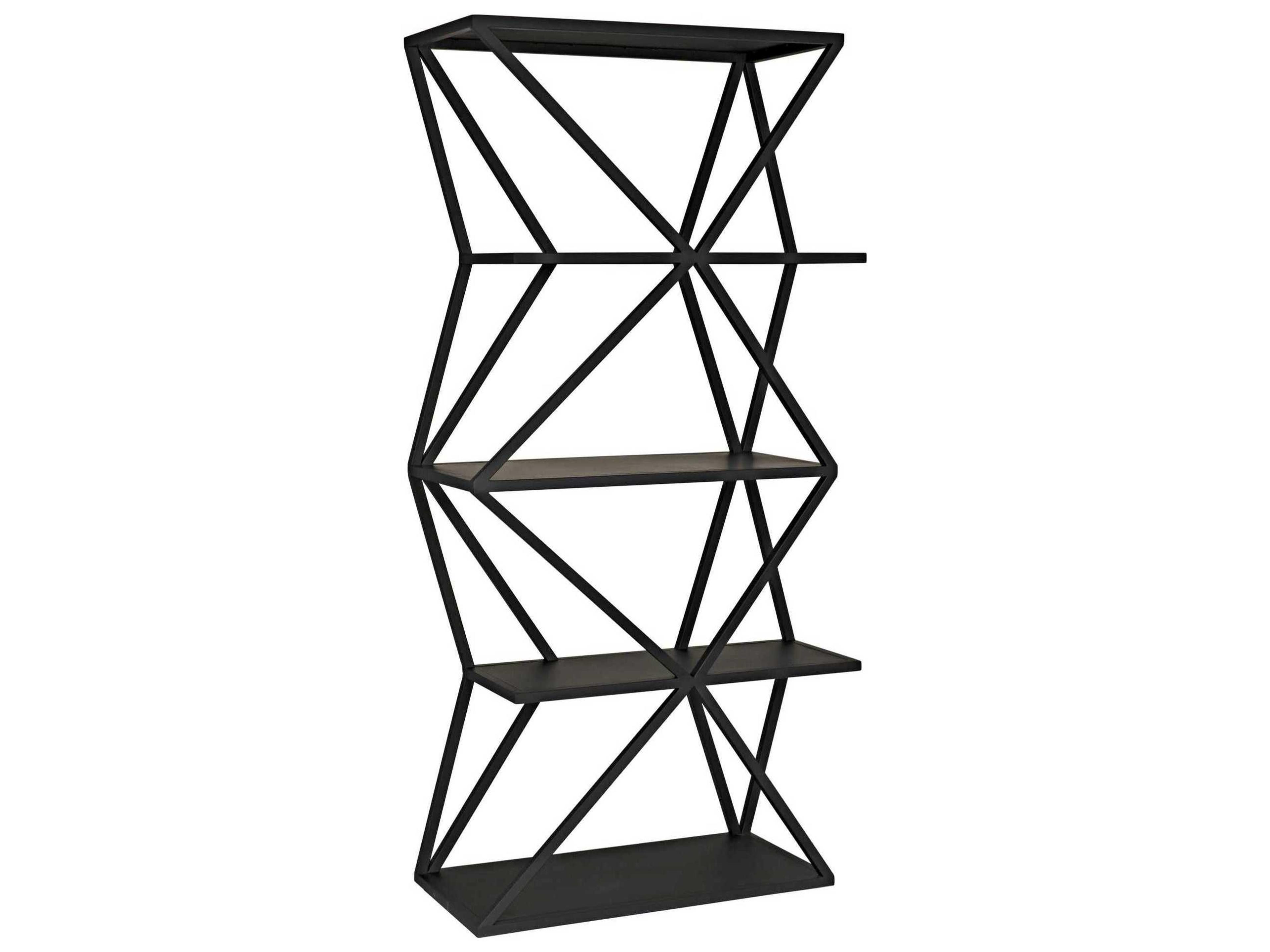 Matte Black Etagere