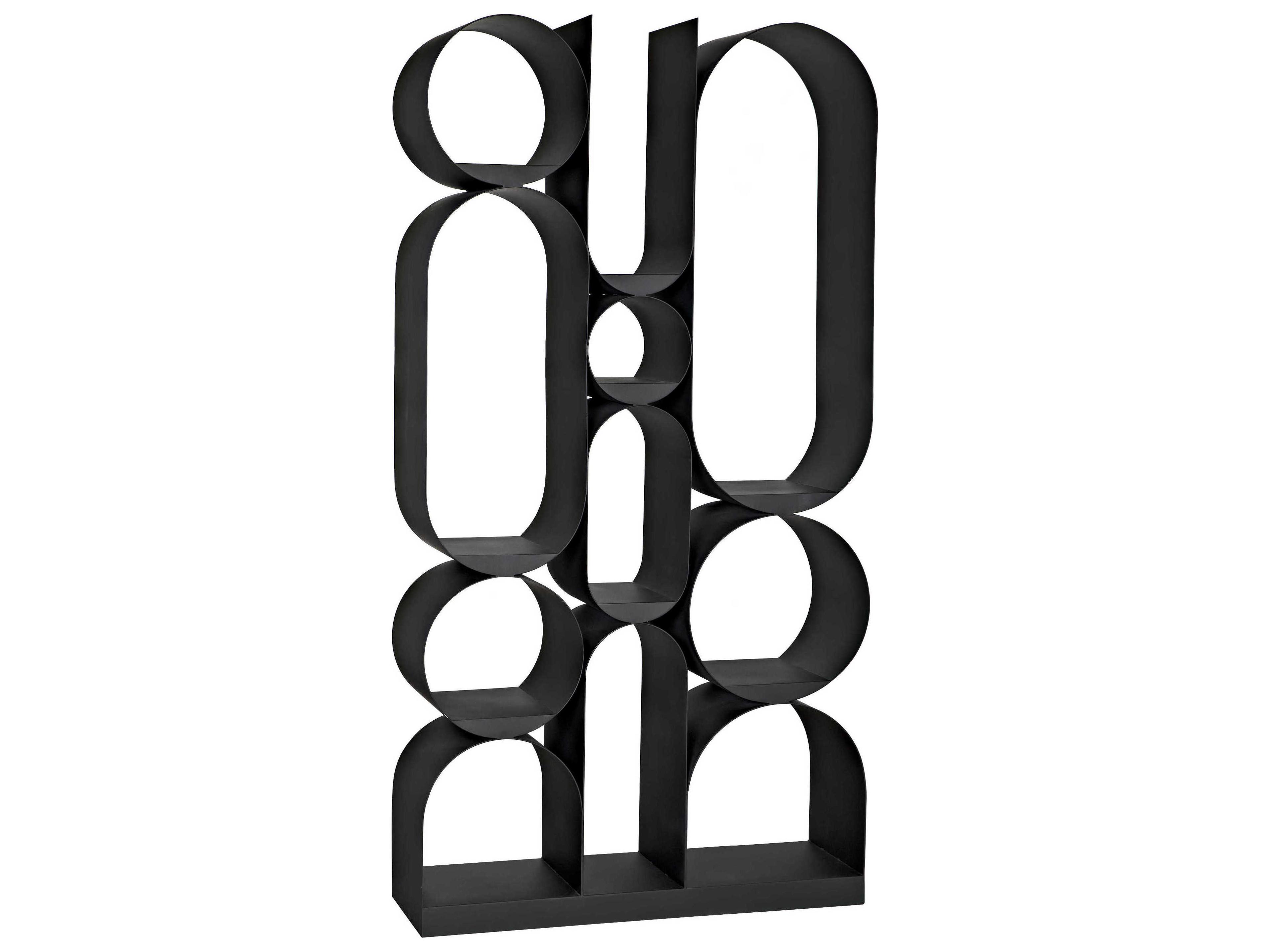 Matte Black Bookcase