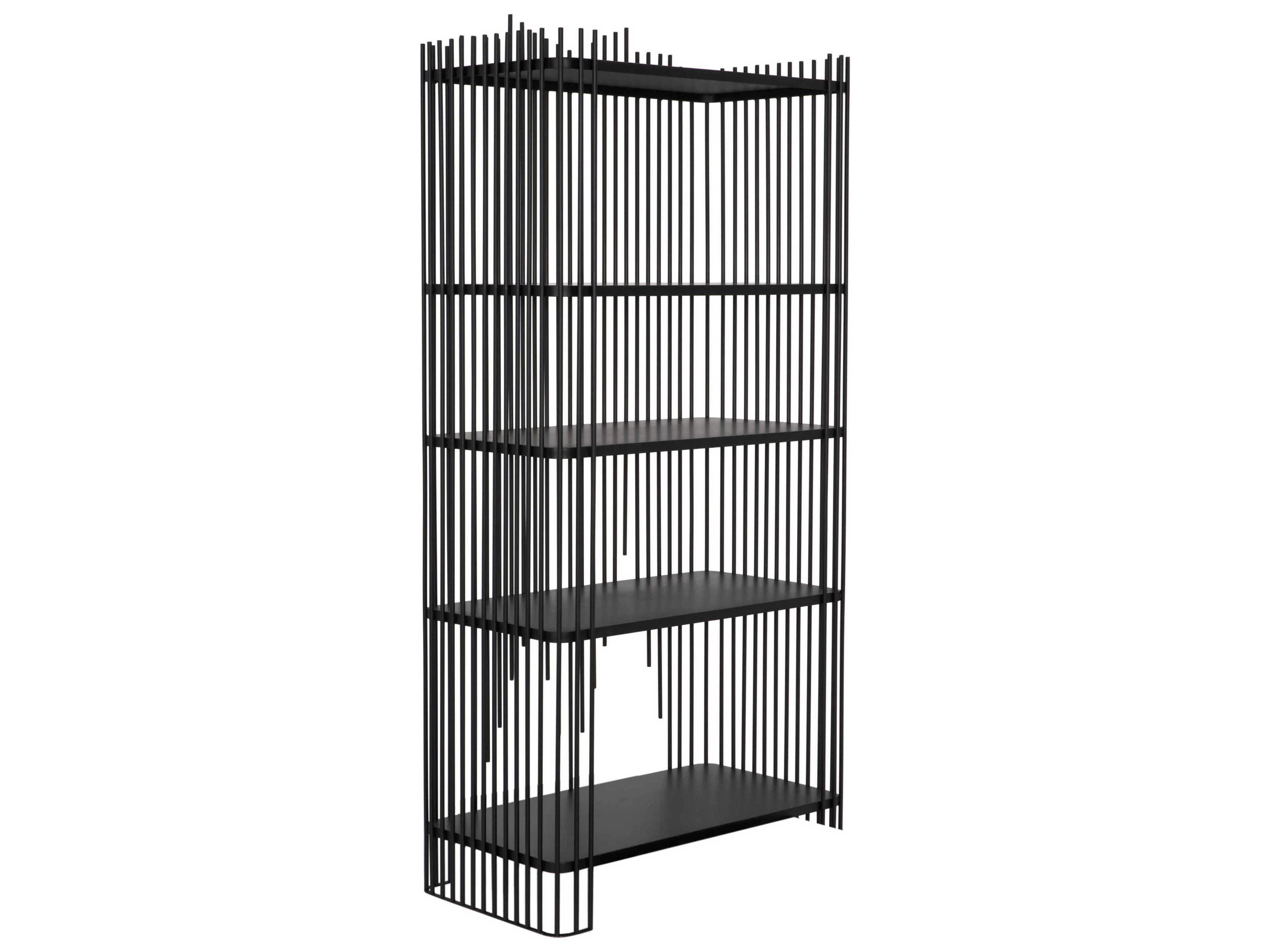 Matte Black Bookcase