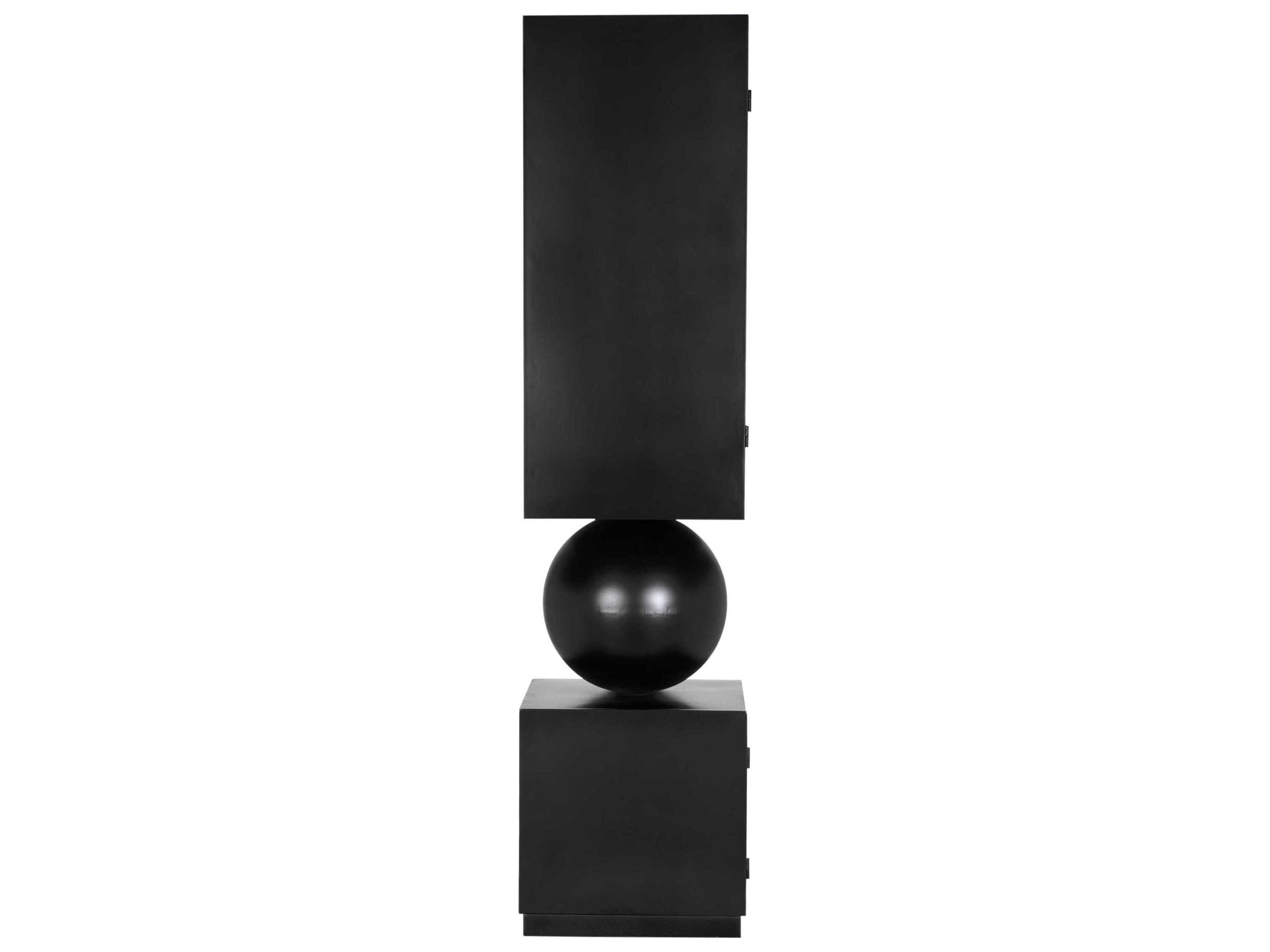 Noir Pillar Matte Black Accent Chest