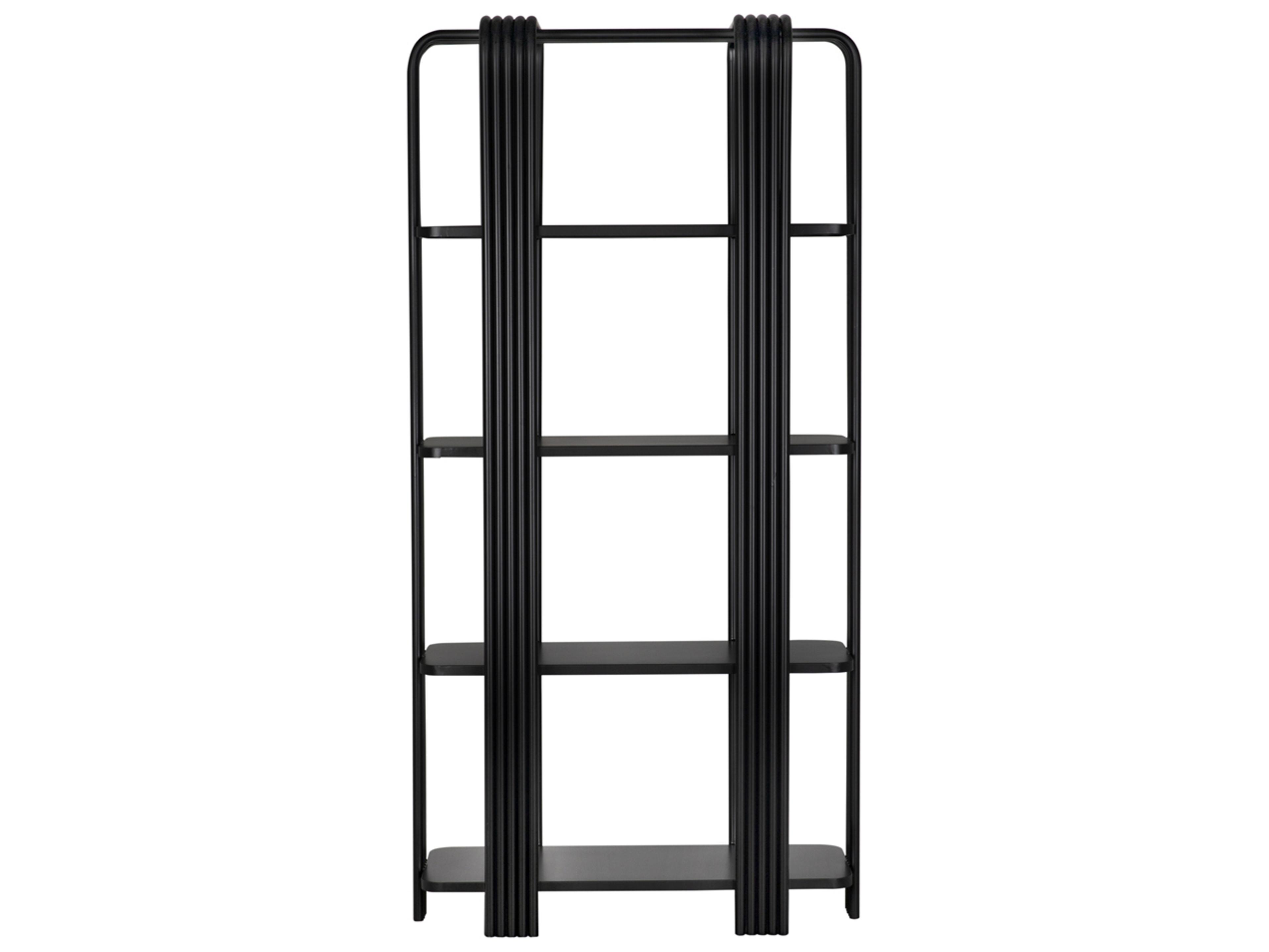 Noir Giza Matte Black Bookcase