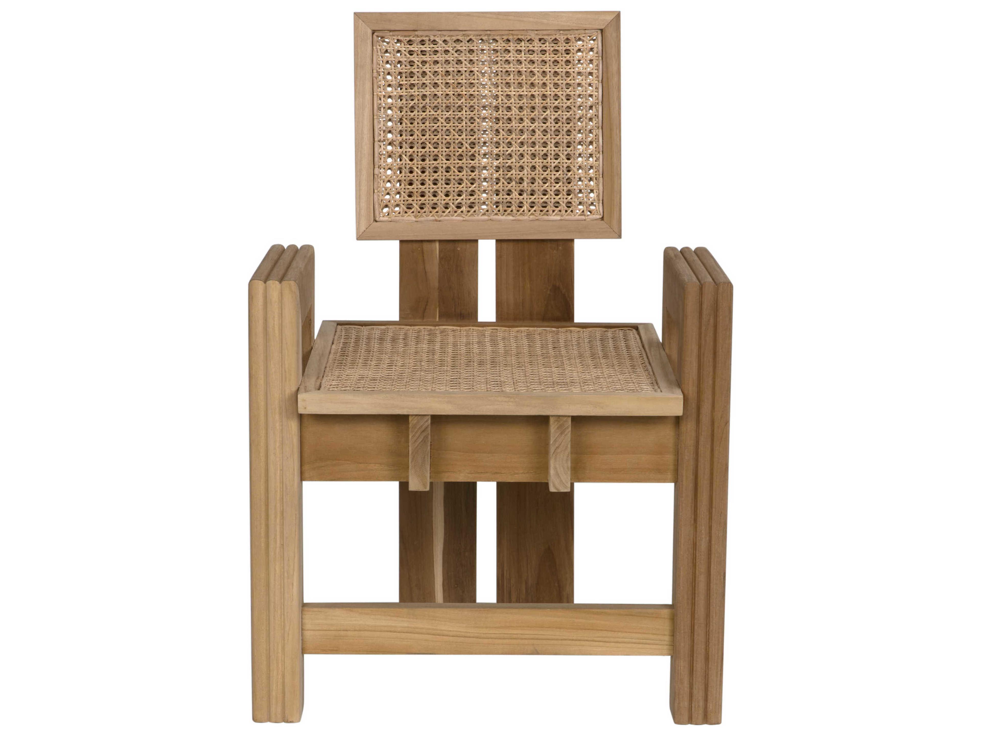 Noir Fatima Brown Accent Chair