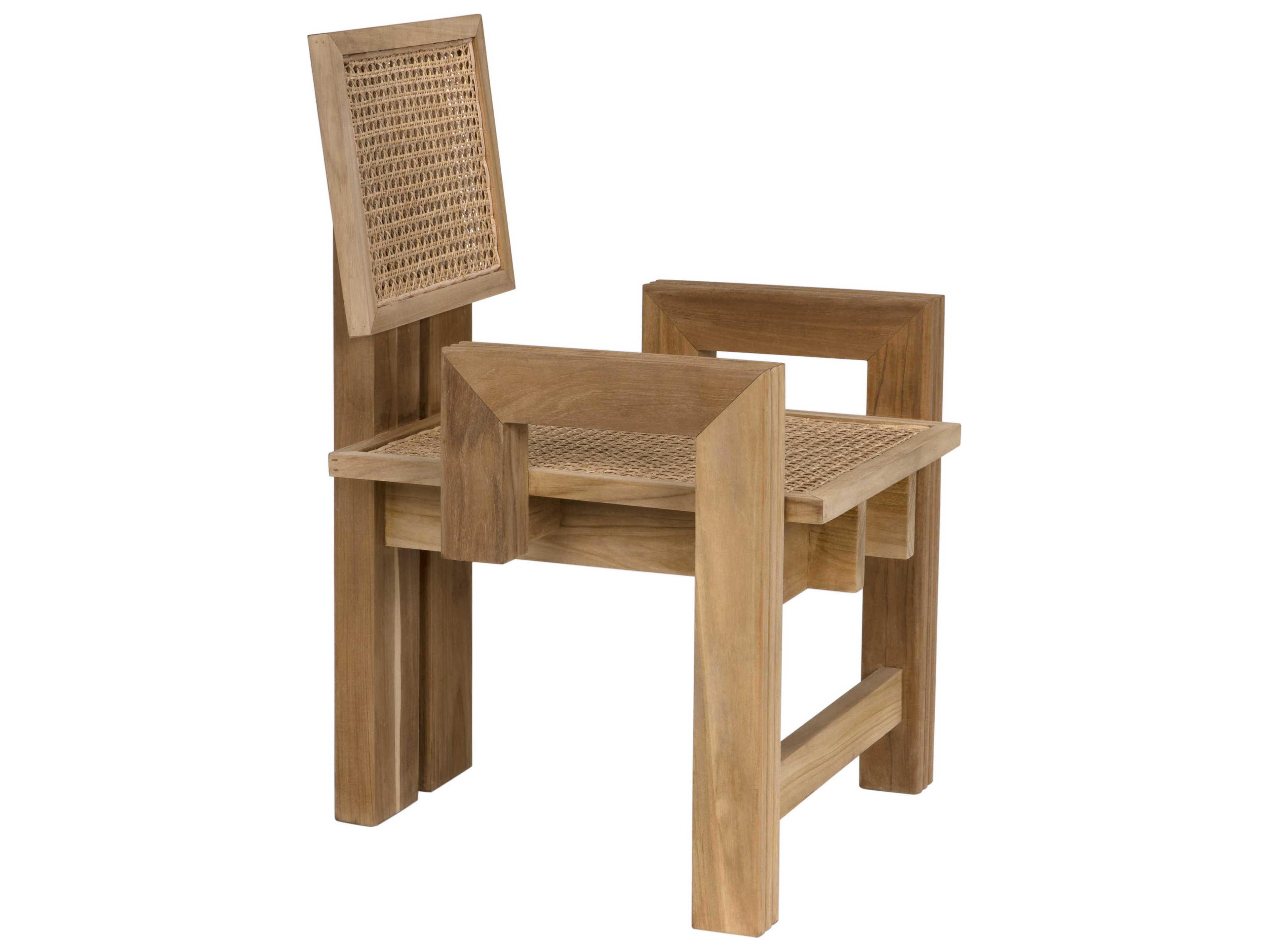 Noir Fatima Brown Accent Chair