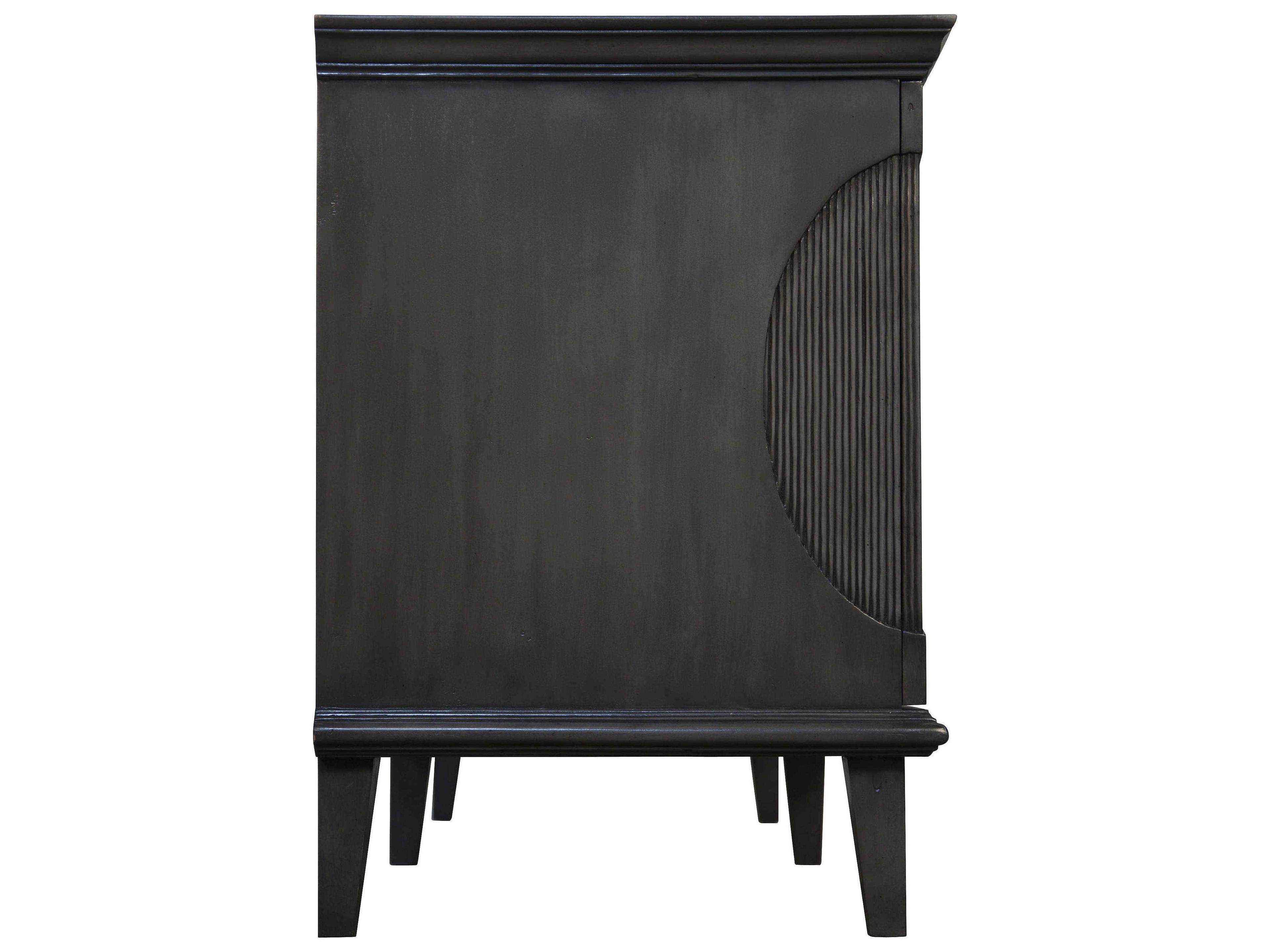 Noir 74" Mahogany Wood Pale Sideboard