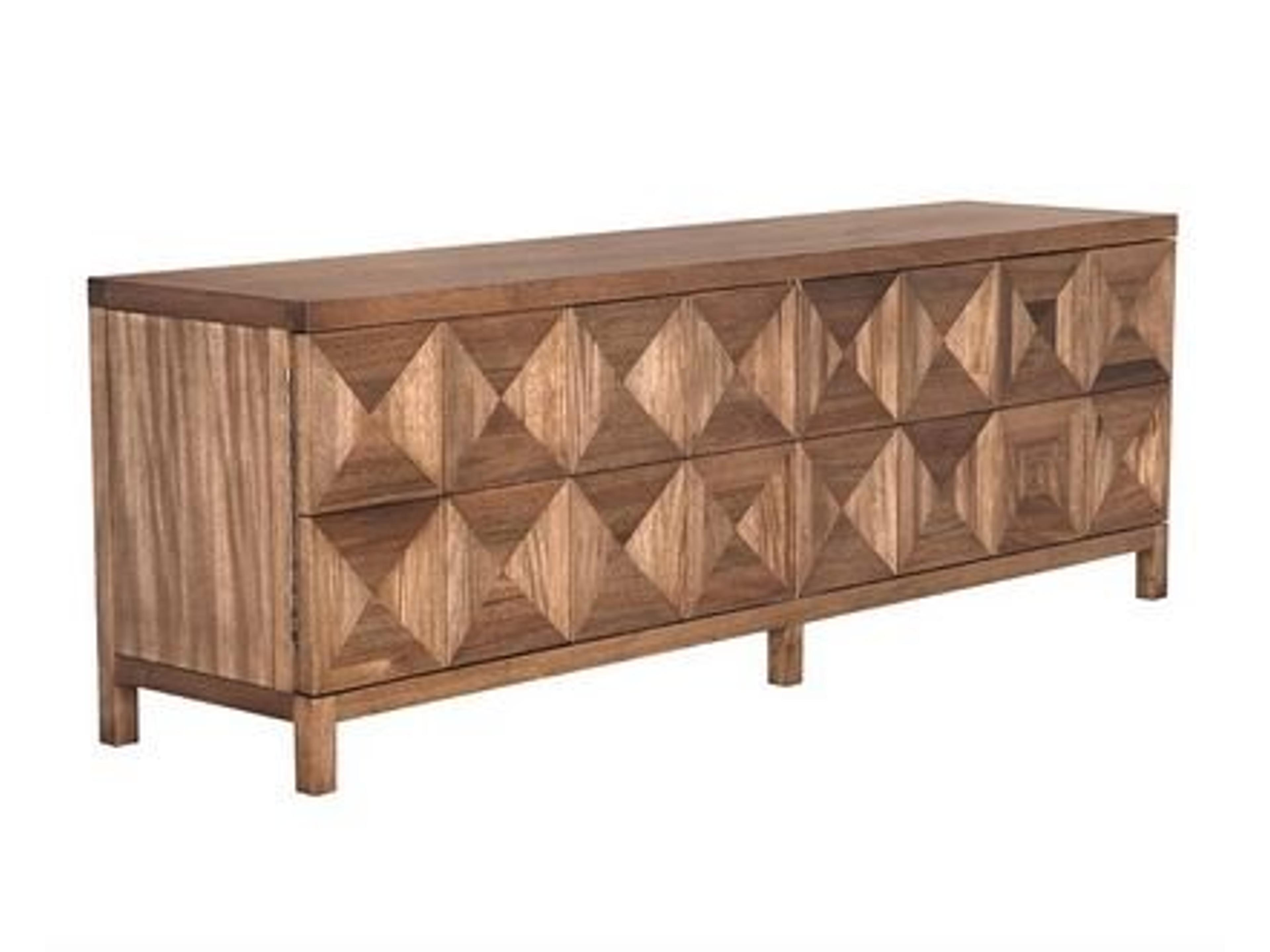 Quadrant 96" Walnut Wood Dark Sideboard