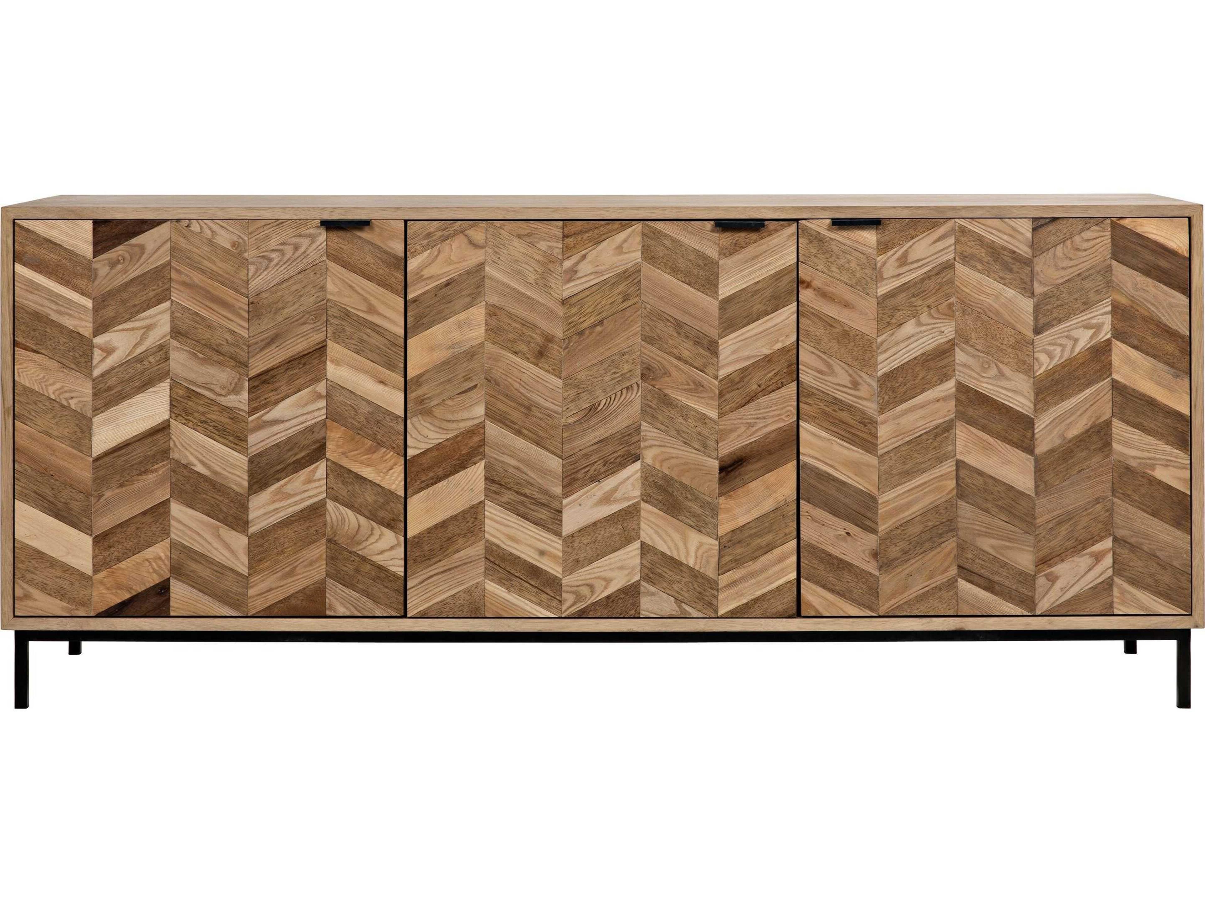 Noir 76" Walnut Wood Washed Sideboard