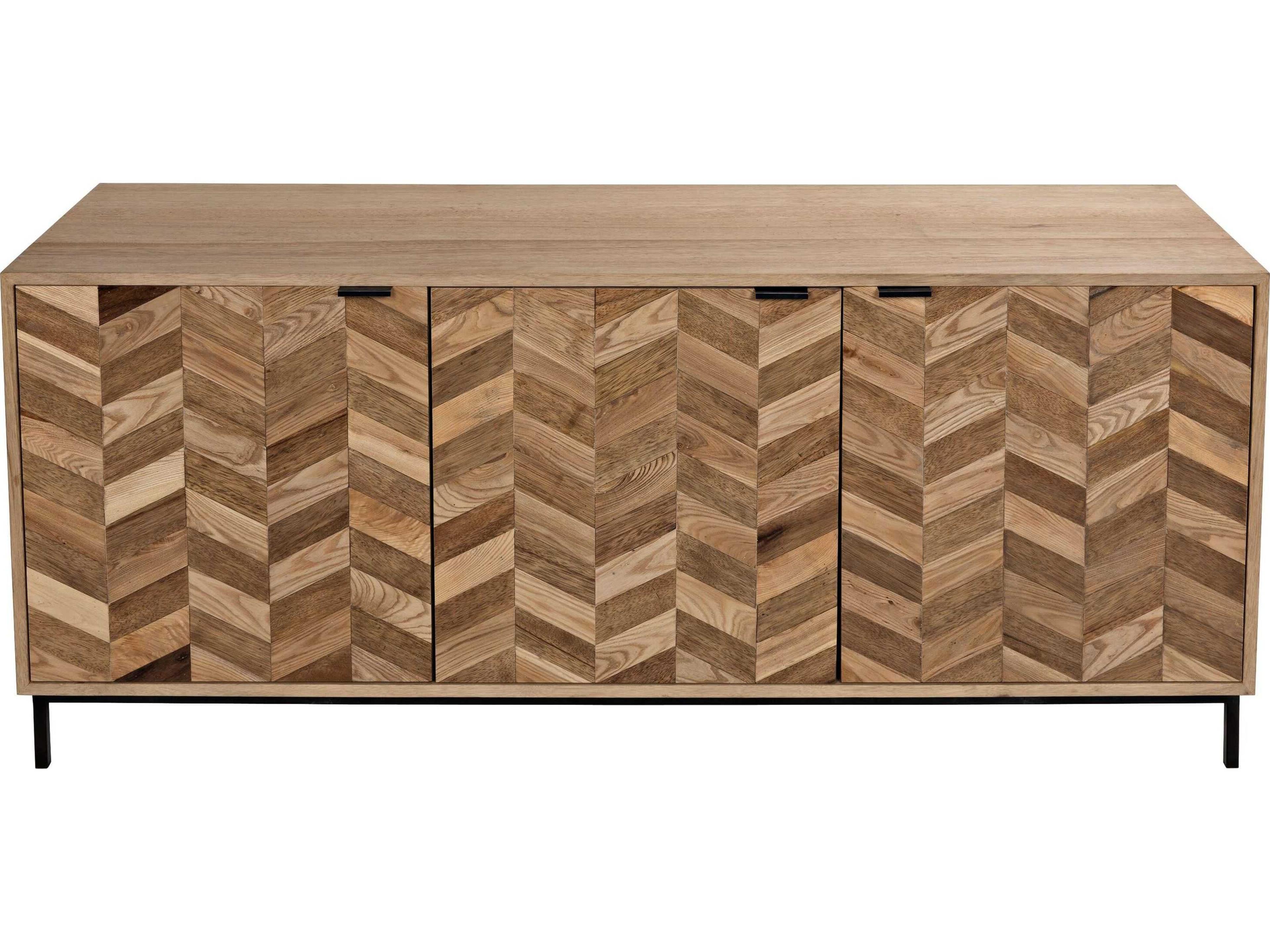 Noir 76" Walnut Wood Washed Sideboard