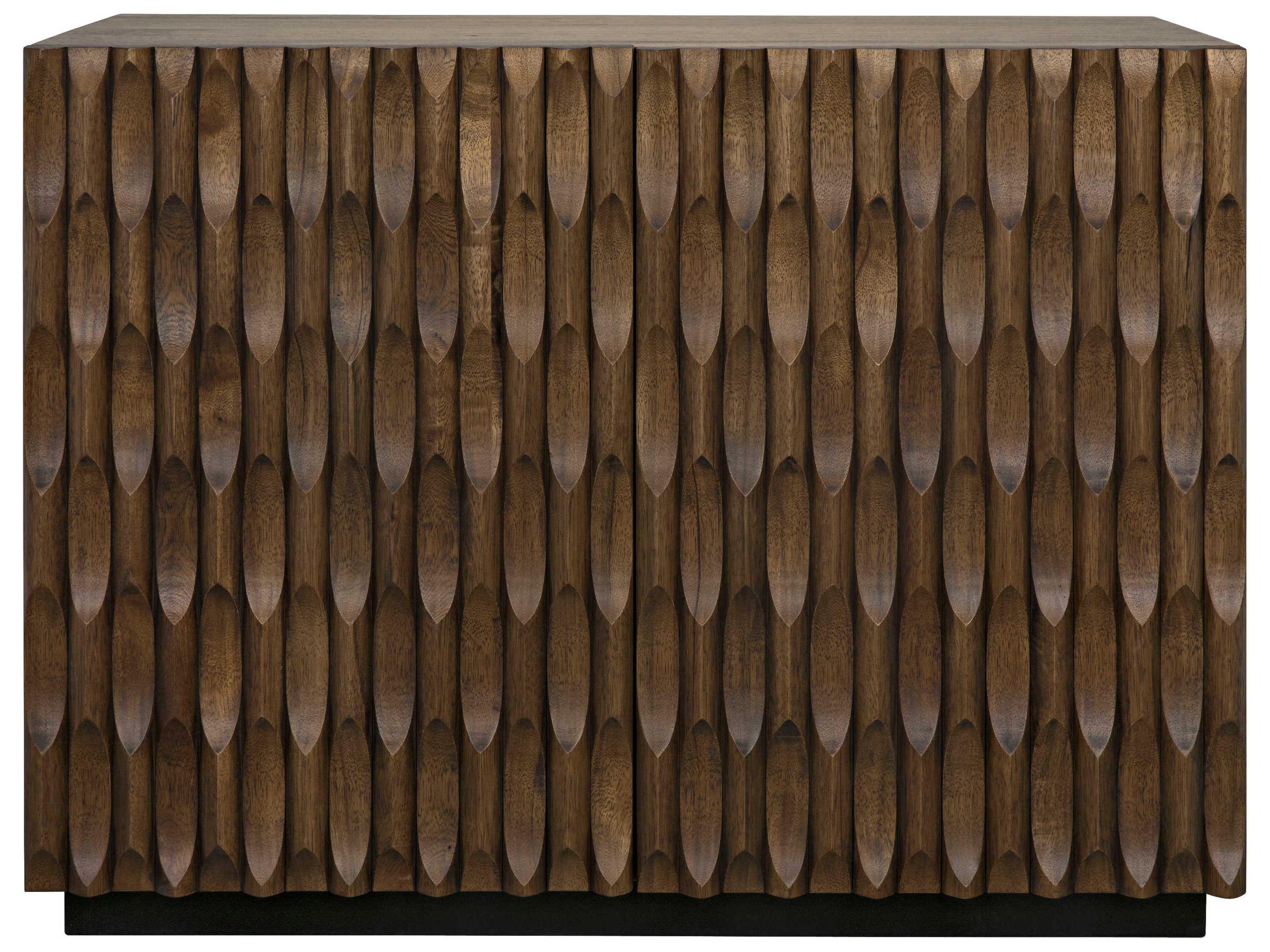 Noir 43" Walnut Wood Dark Sideboard
