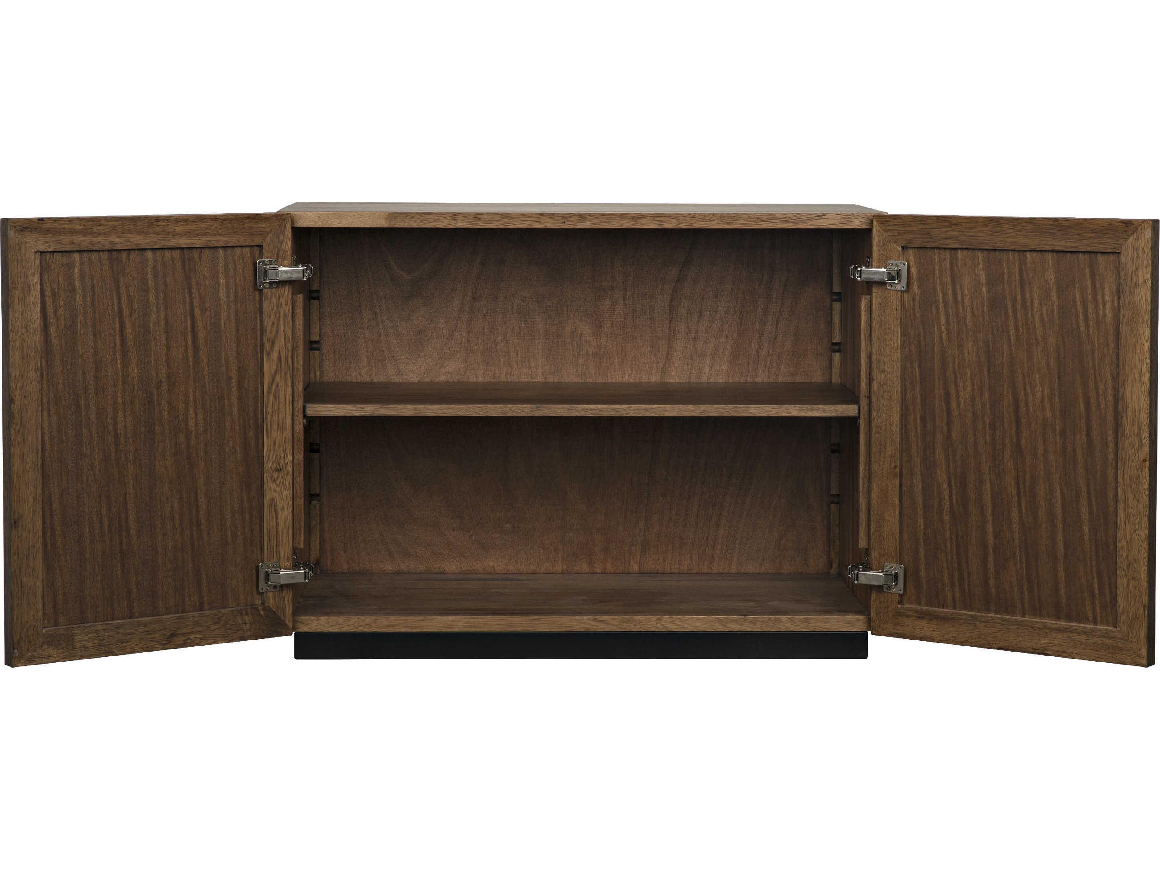 Noir 43" Walnut Wood Dark Sideboard