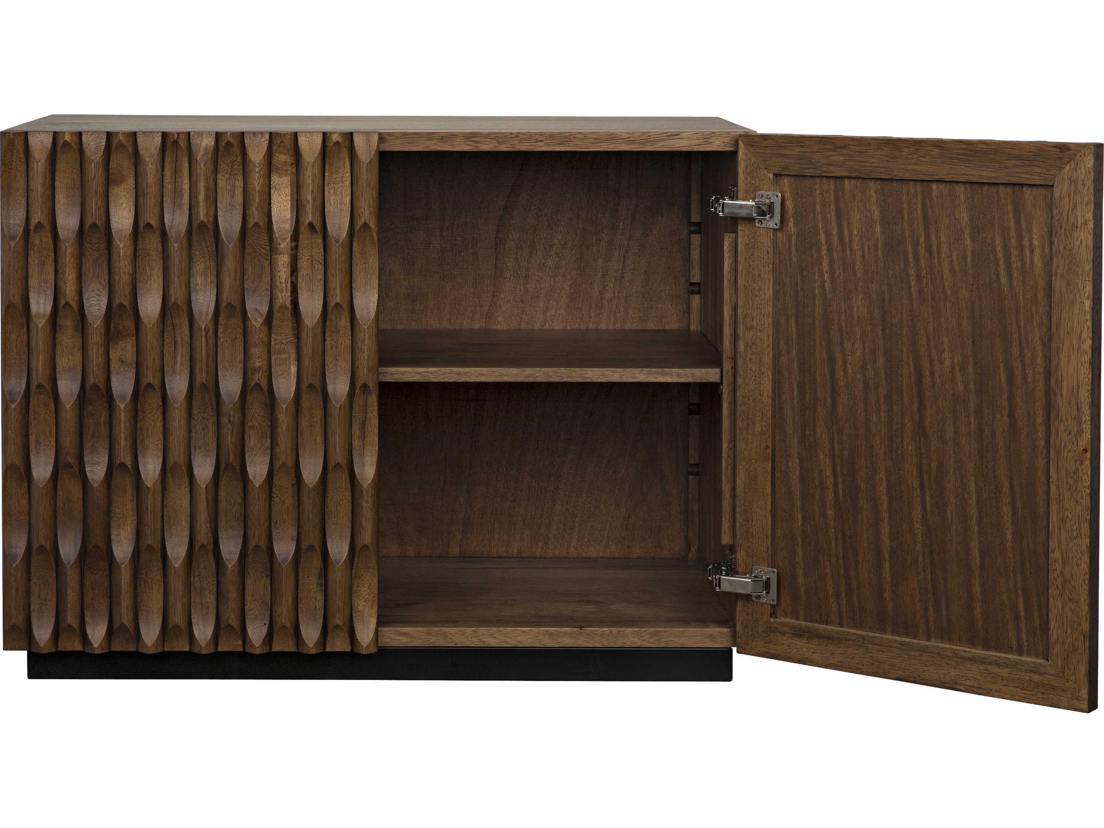 Noir 43" Walnut Wood Dark Sideboard