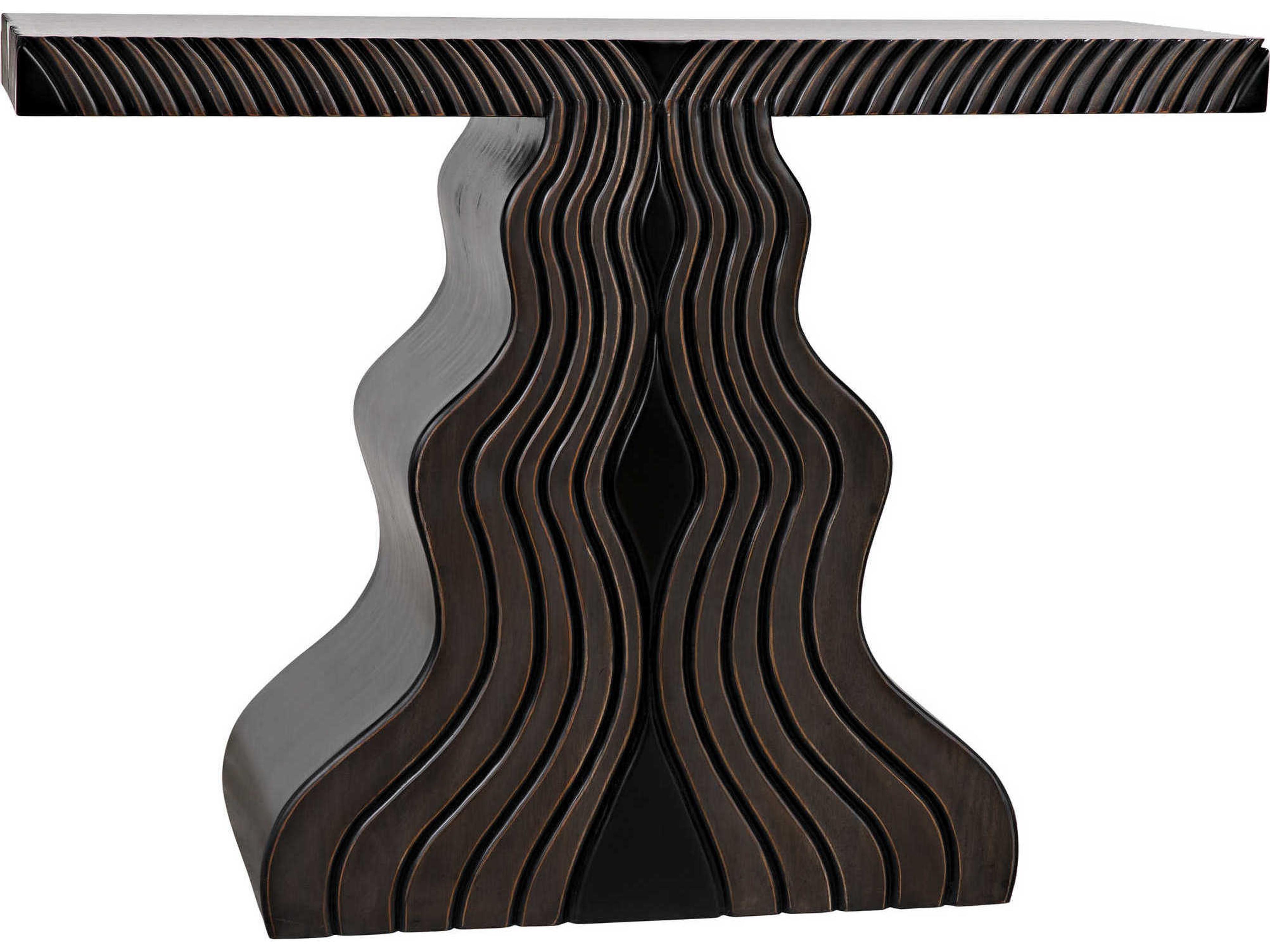 Rectangular Wood Pale Console Table