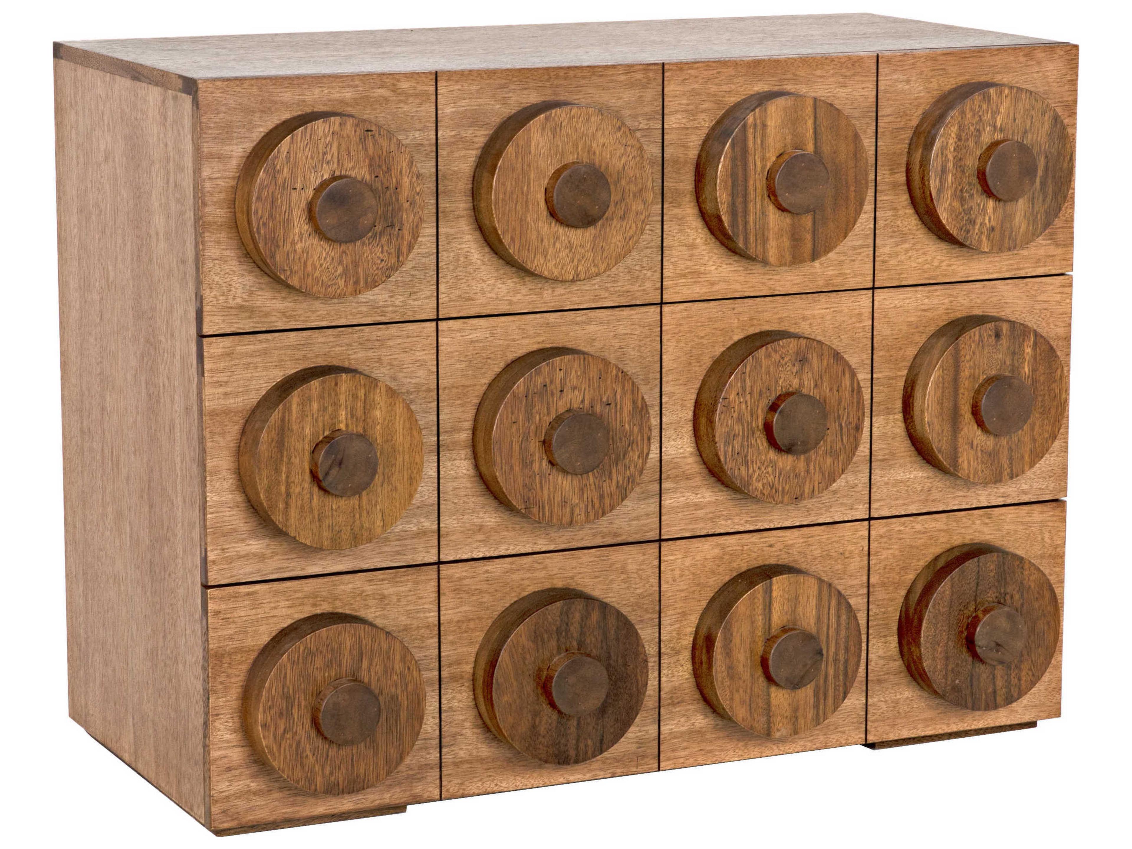 40" Walnut Wood Sideboard