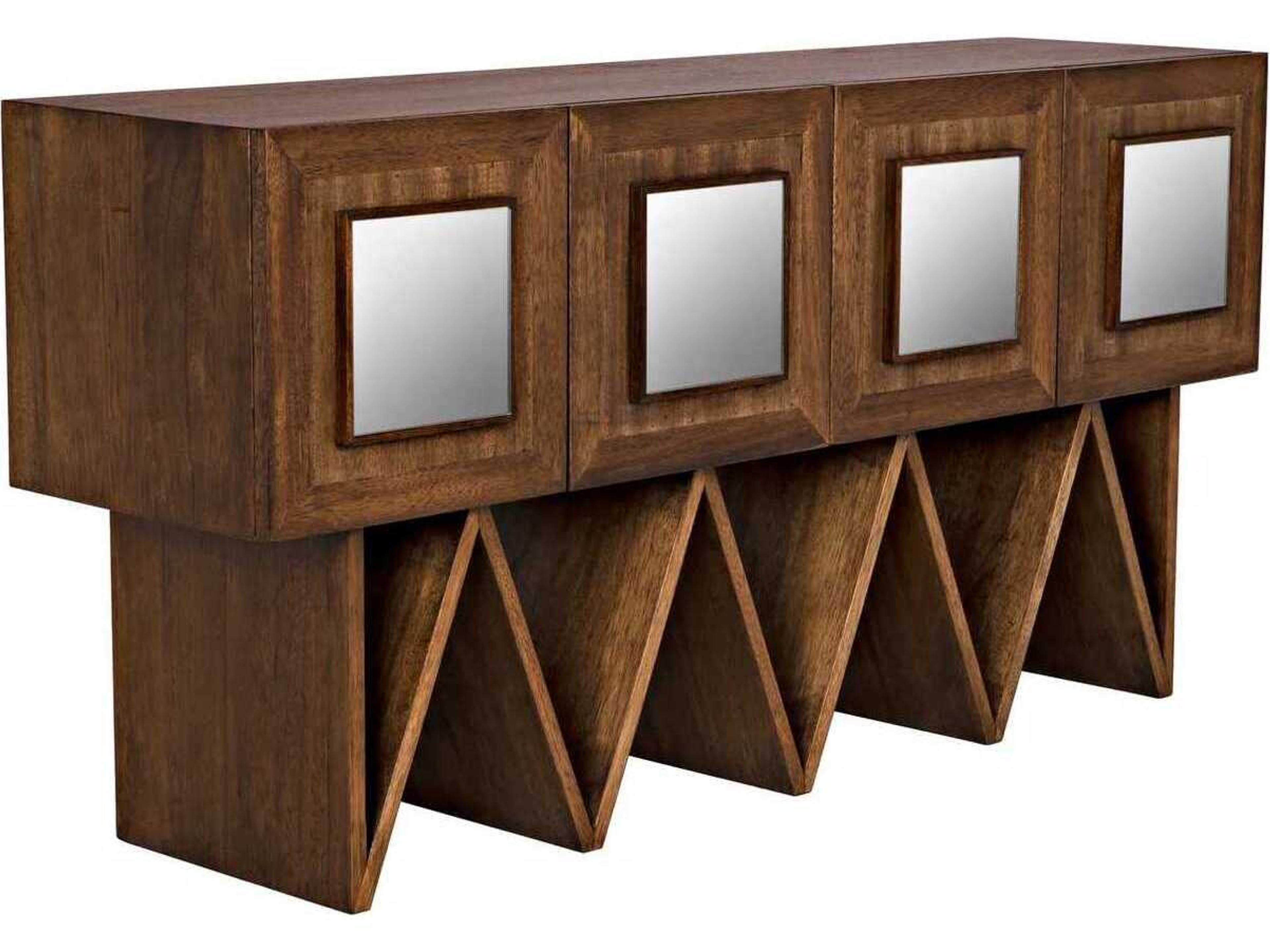 Noir 60" Walnut Wood Dark Sideboard