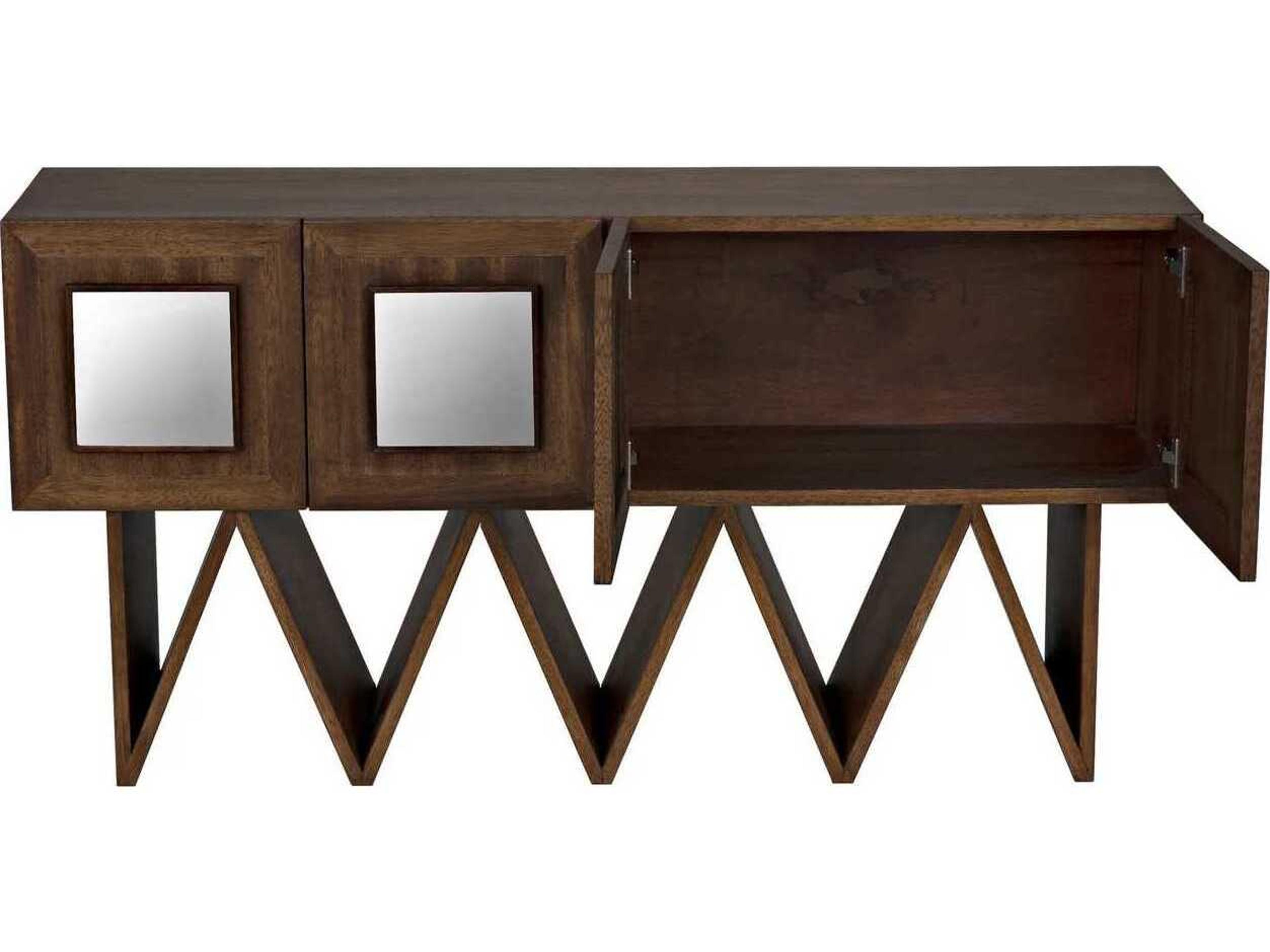 Noir 60" Walnut Wood Dark Sideboard