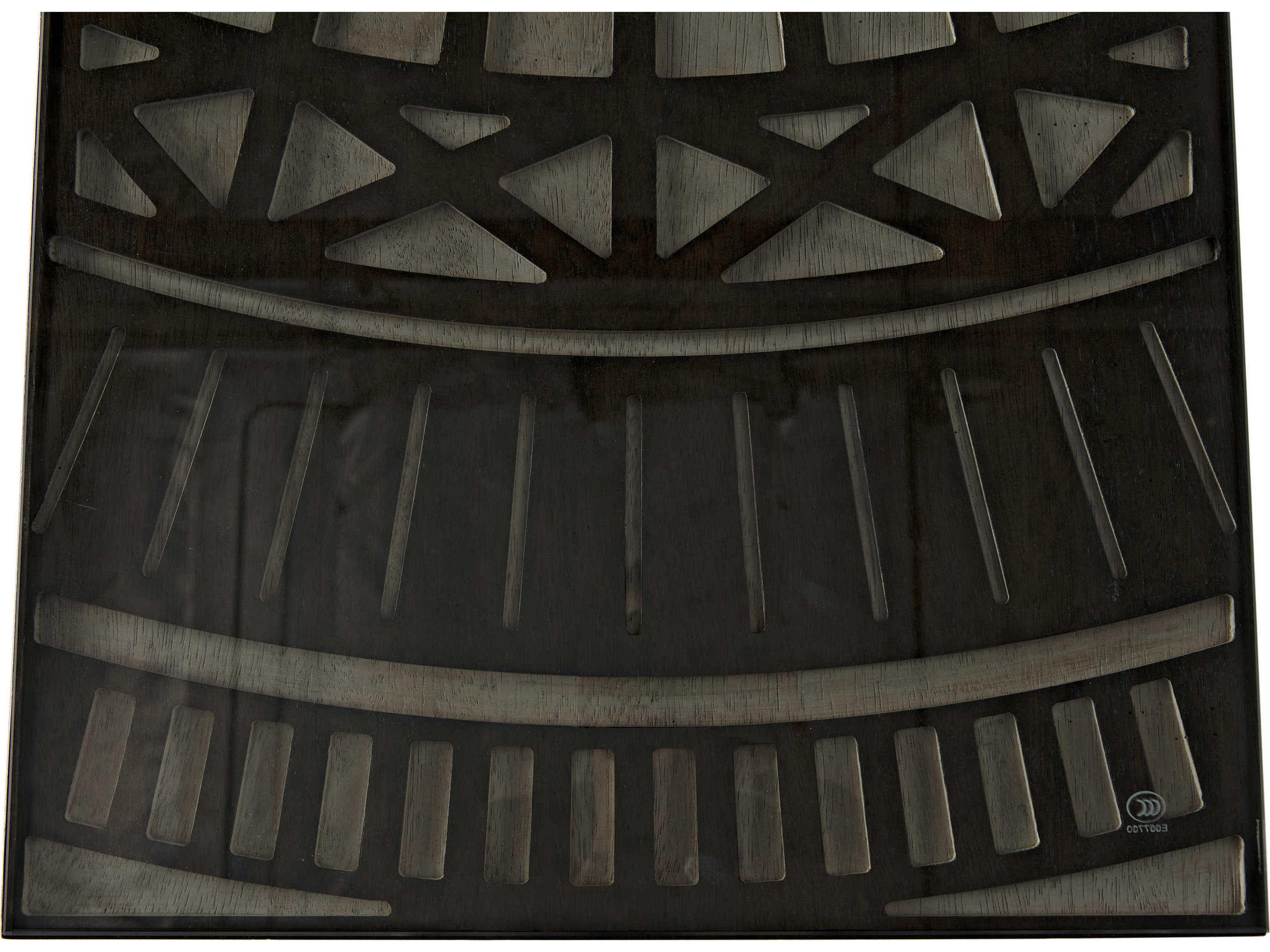 Noir Rectangular Wood Ebony Walnut Console Table