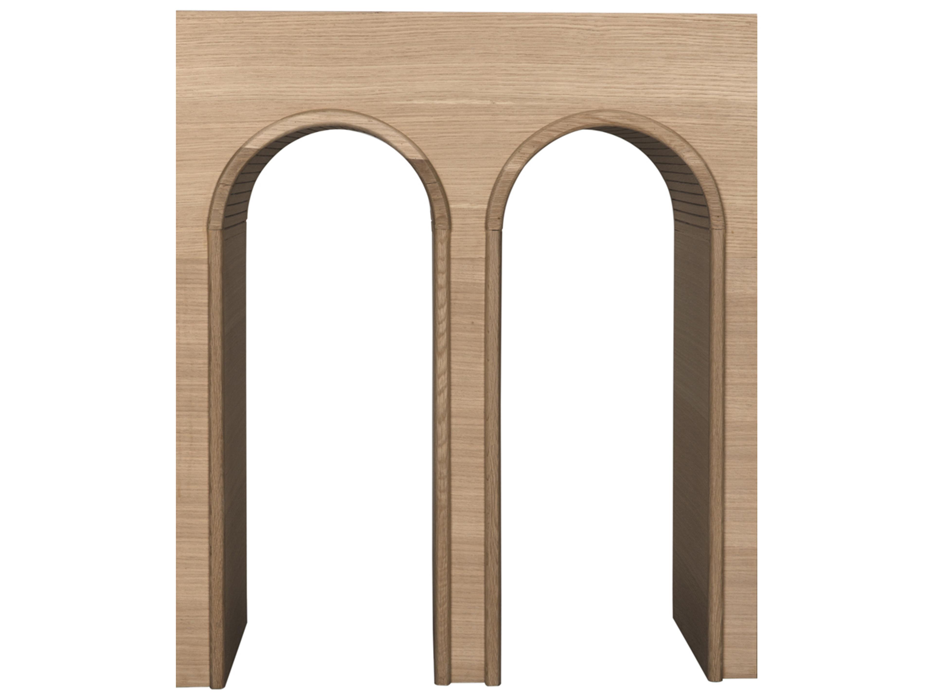 Noir Enzo Rectangular Wood Clear Coat Flat Console Table