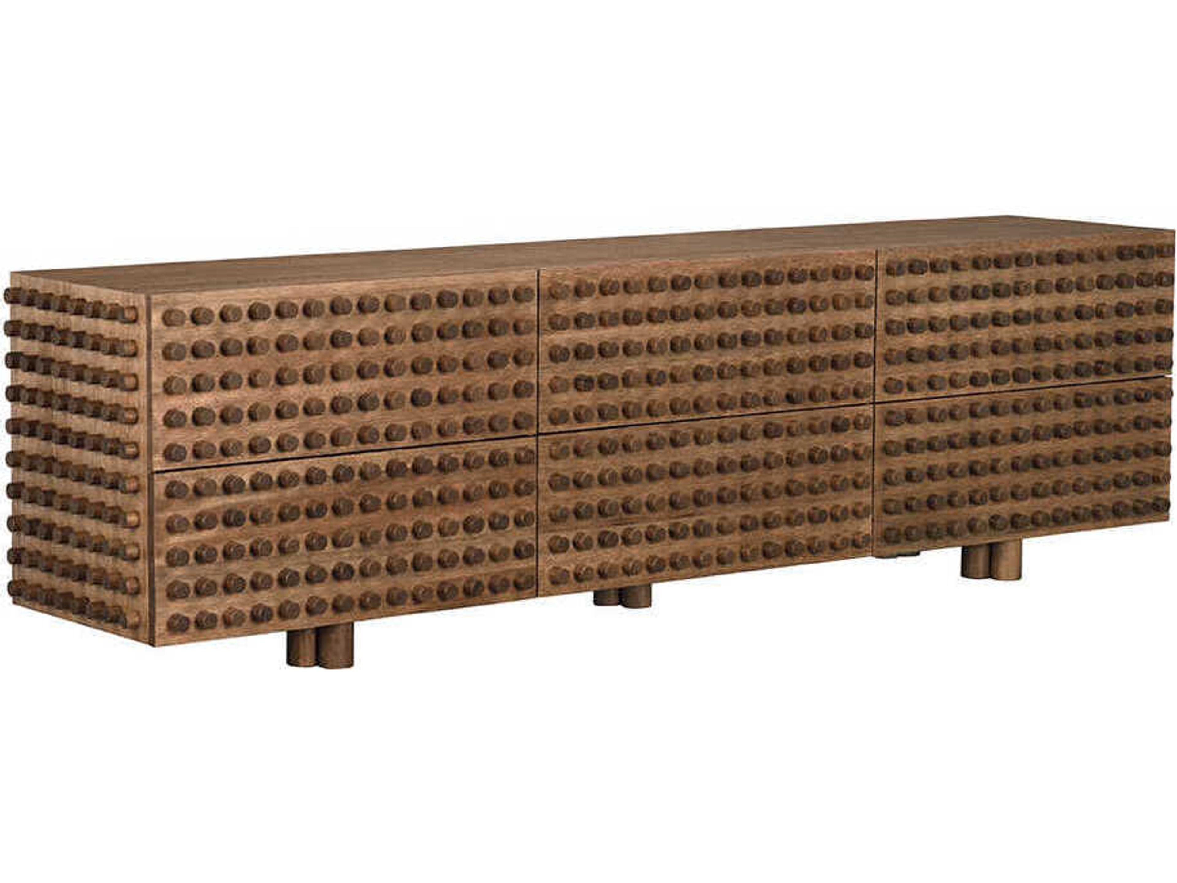 Haruko 107" Walnut Wood Dark Sideboard