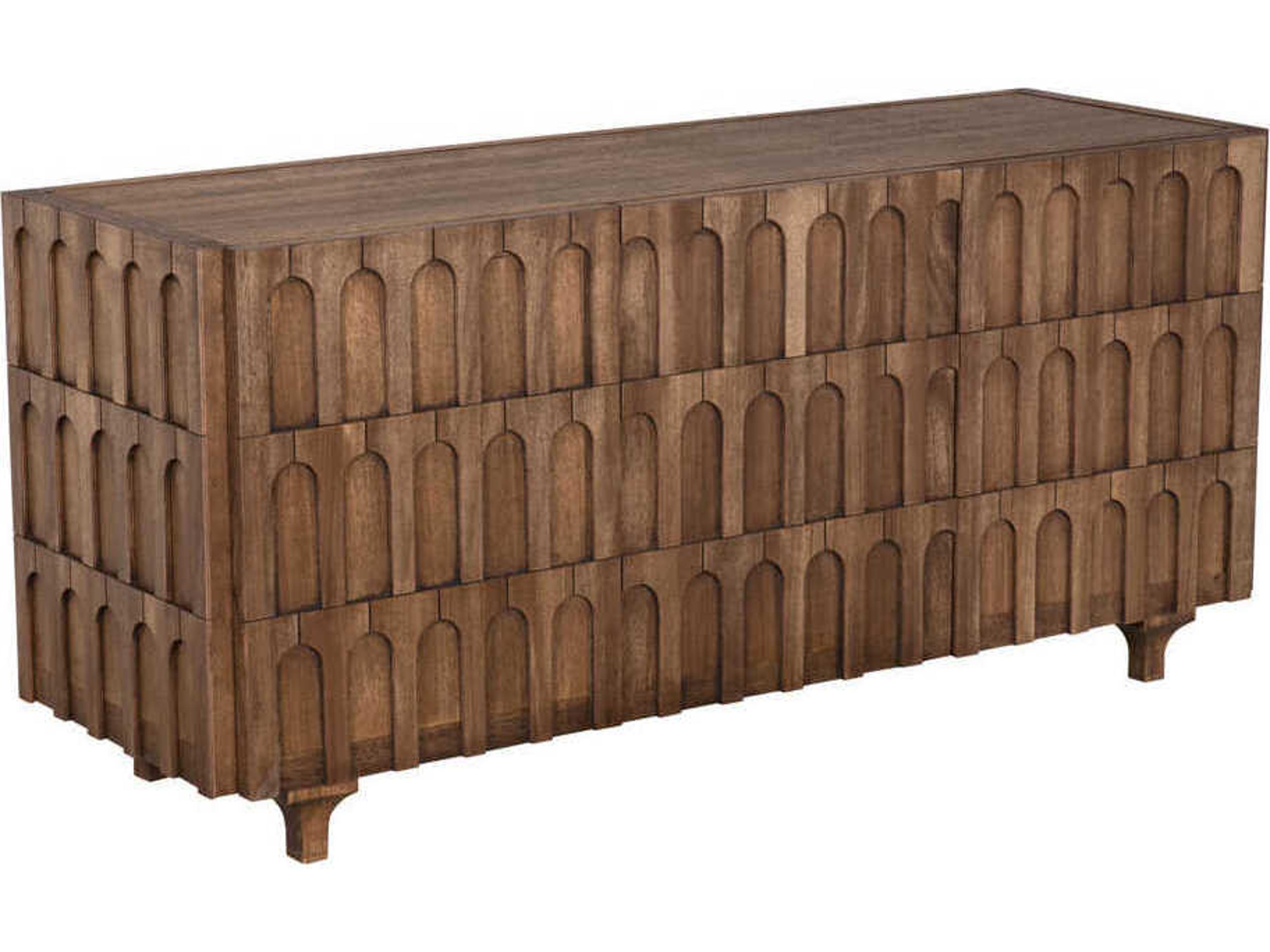Noir 64" Walnut Wood Dark Modea Sideboard