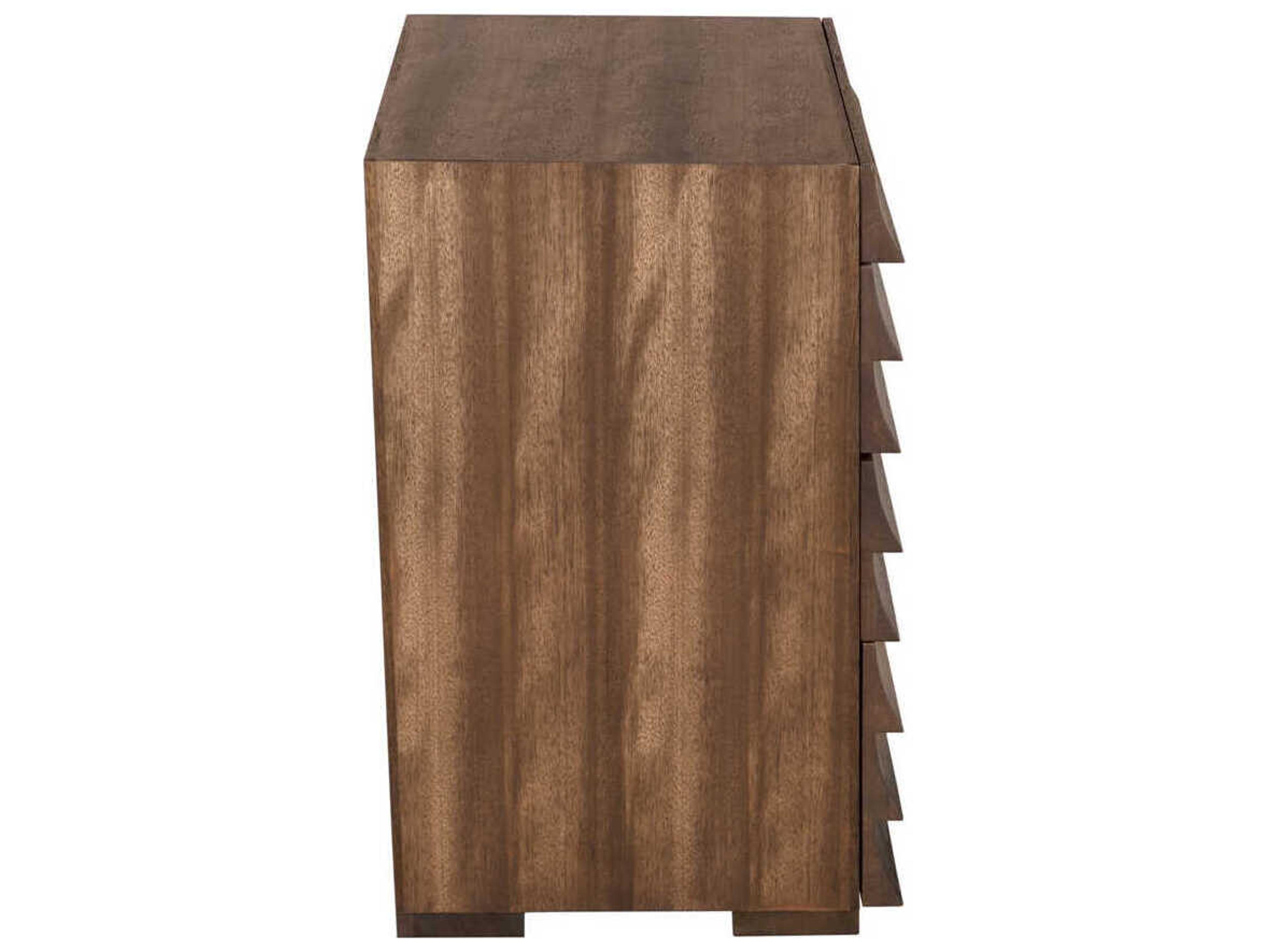 Noir Rectangular Wood Dark Walnut Frederico Console Table