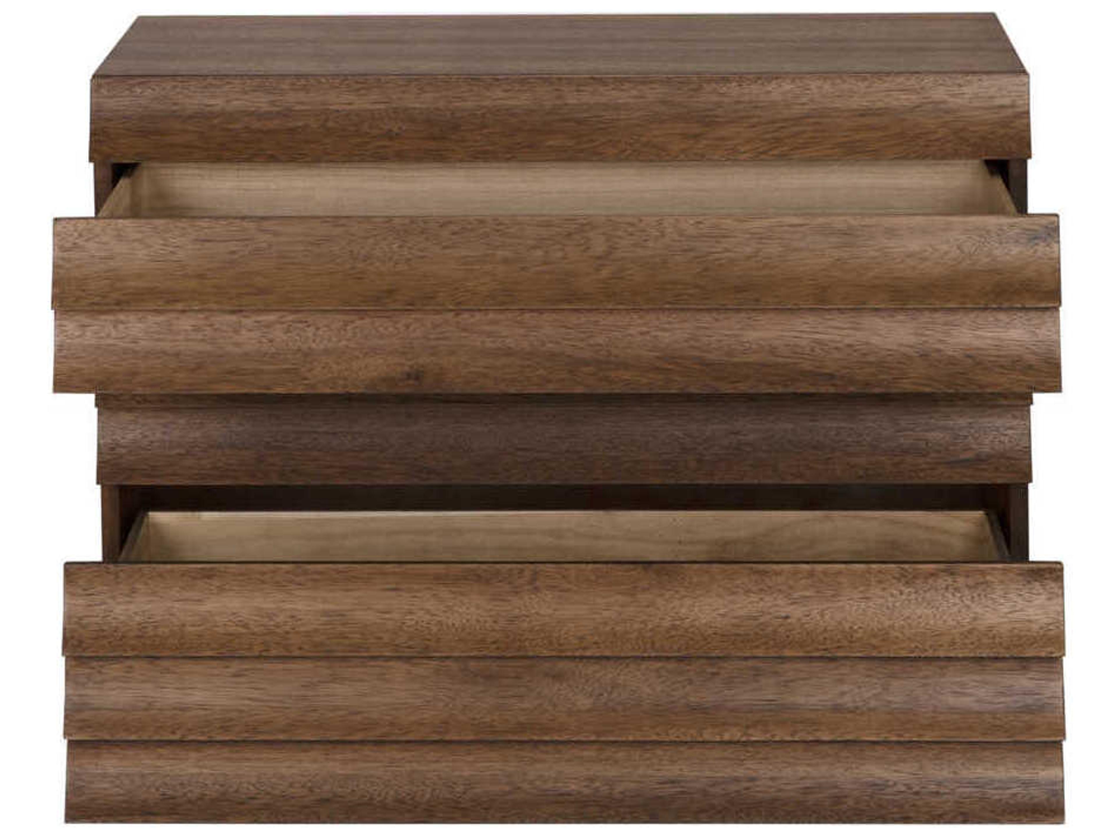 Noir Rectangular Wood Dark Walnut Frederico Console Table