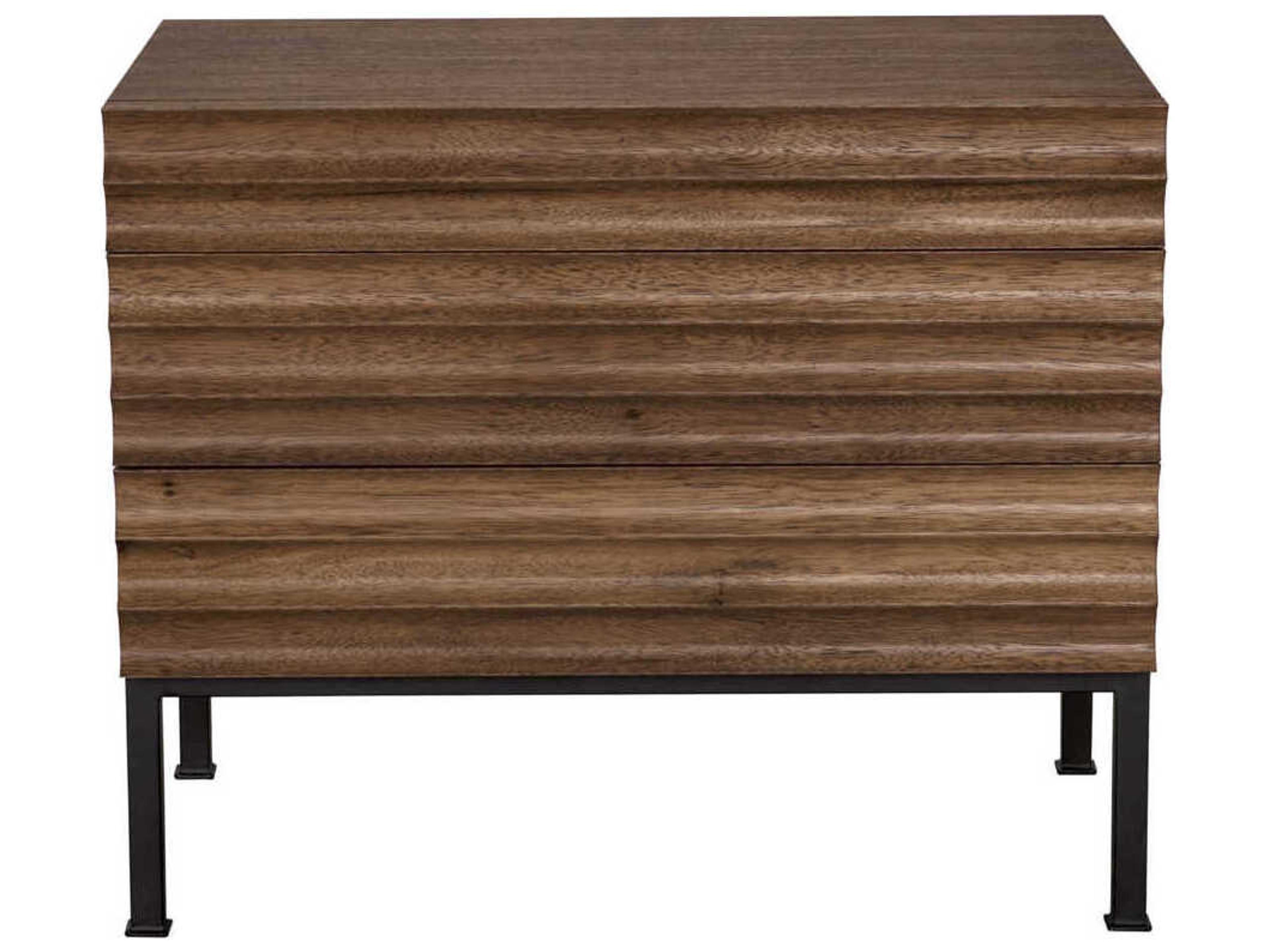 Noir Arturo Dark Walnut Brown Wood Accent Chest