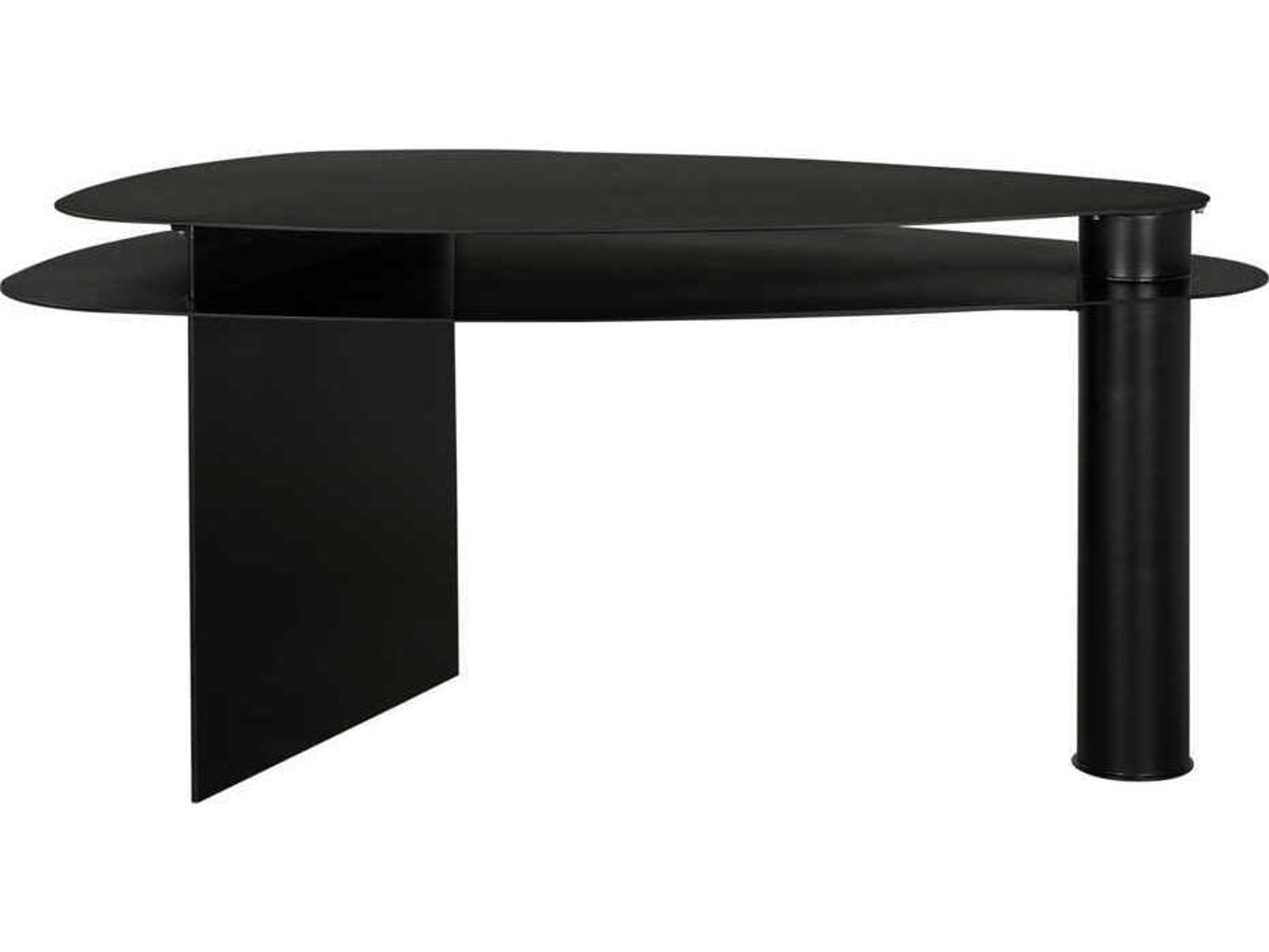 Noir Sita Matte Black Computer Desk