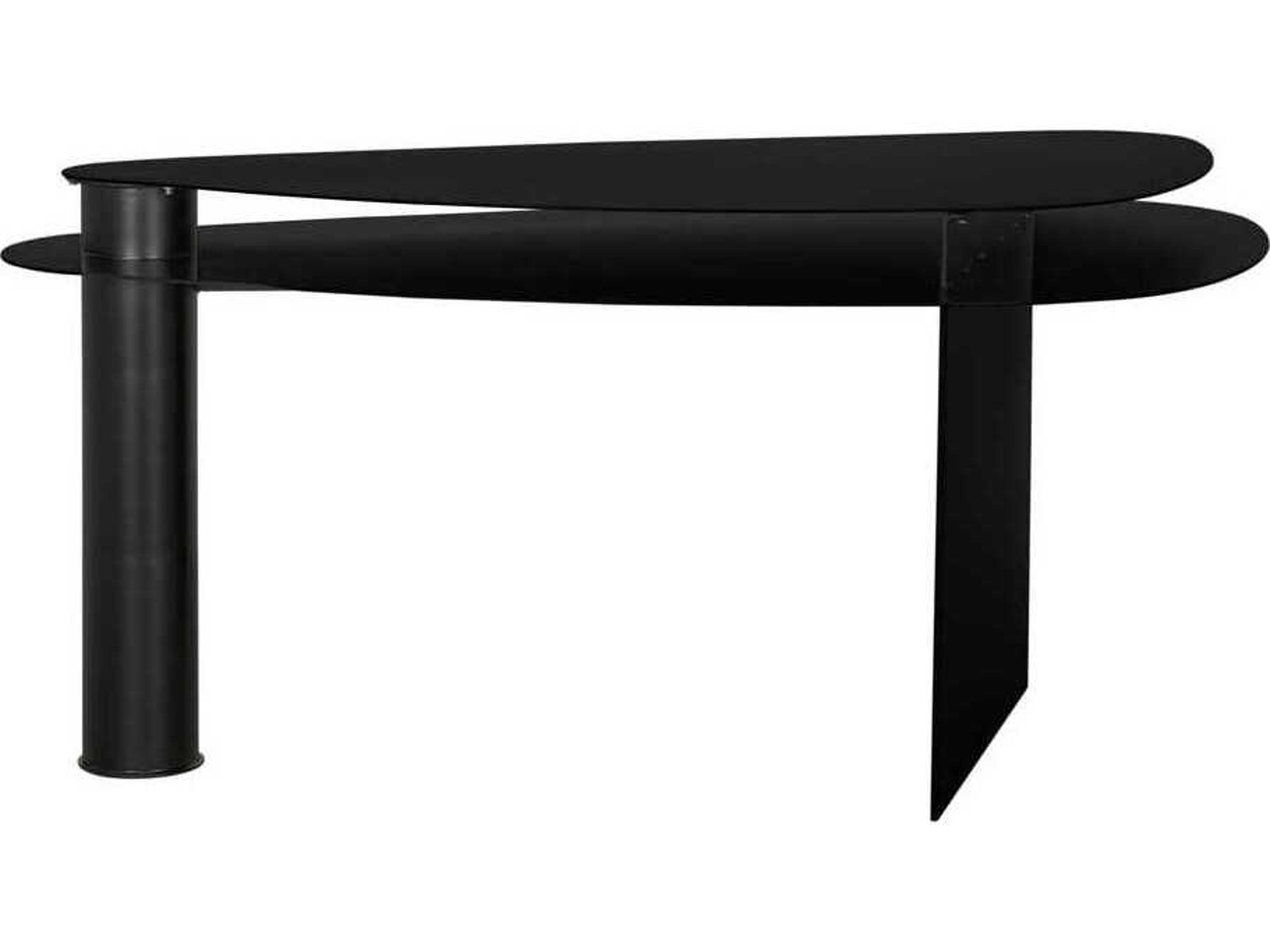 Noir Sita Matte Black Computer Desk