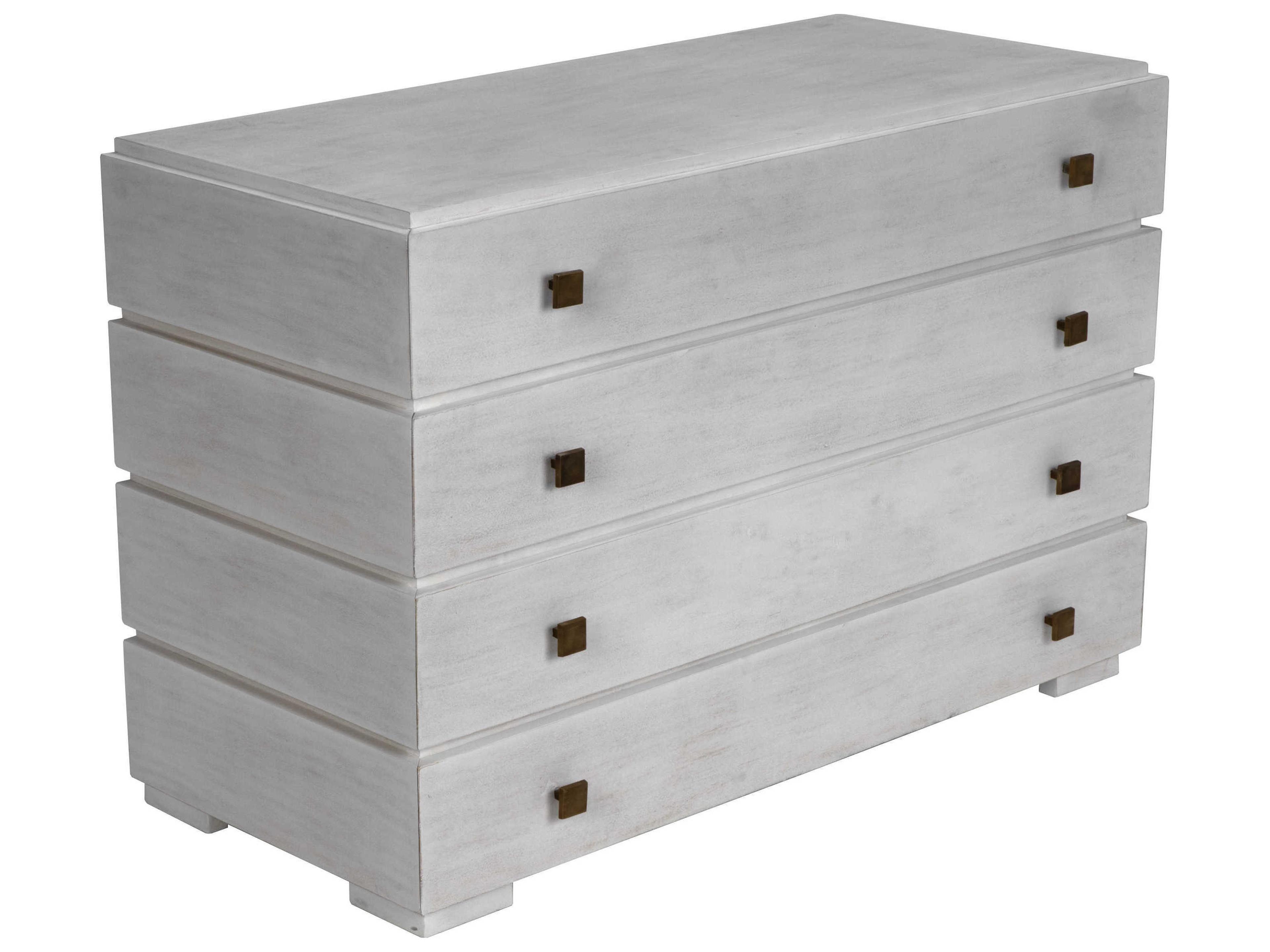 Bedroom Storage Hofman 4-Drawers Mahogany Wood Dresser