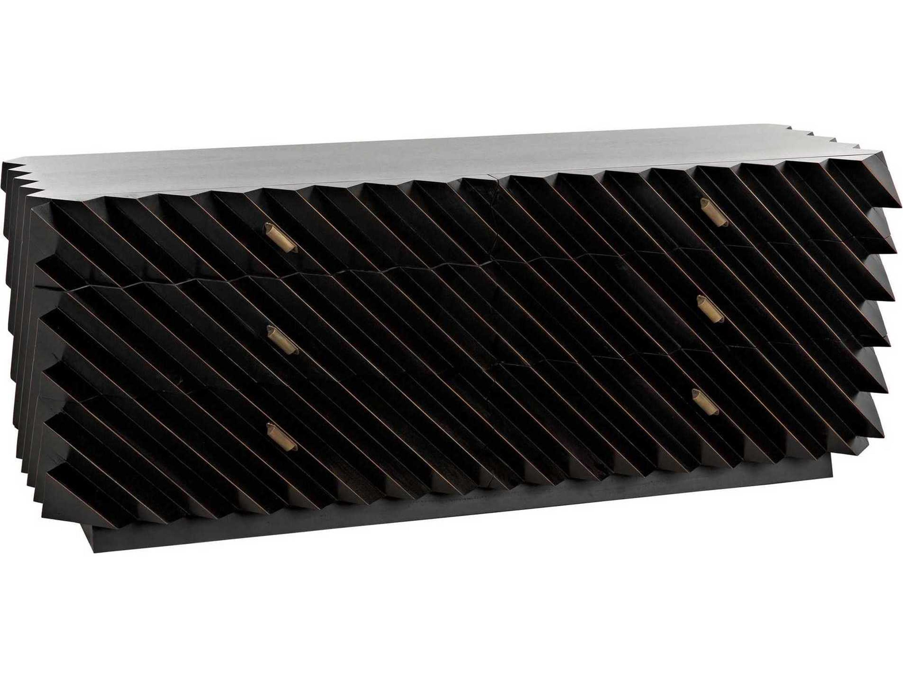 Hikaru 6-Drawers Mahogany Wood Double Dresser